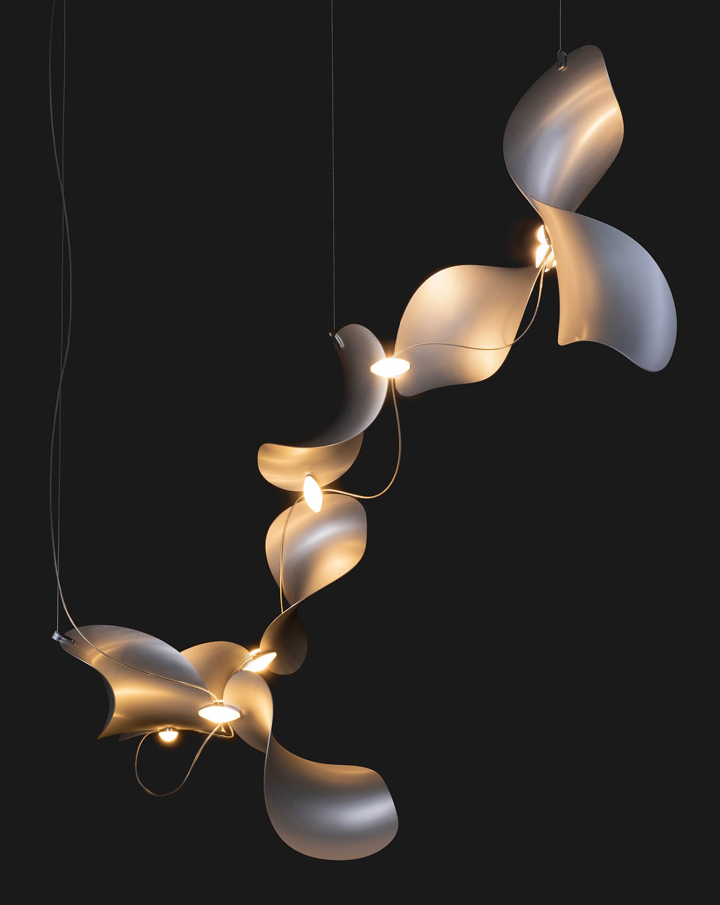 Dune 8 Curve Chandelier