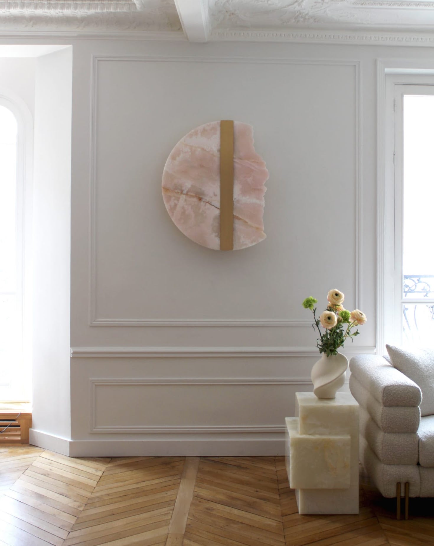 Eclipse Onyx Disc Wall Light