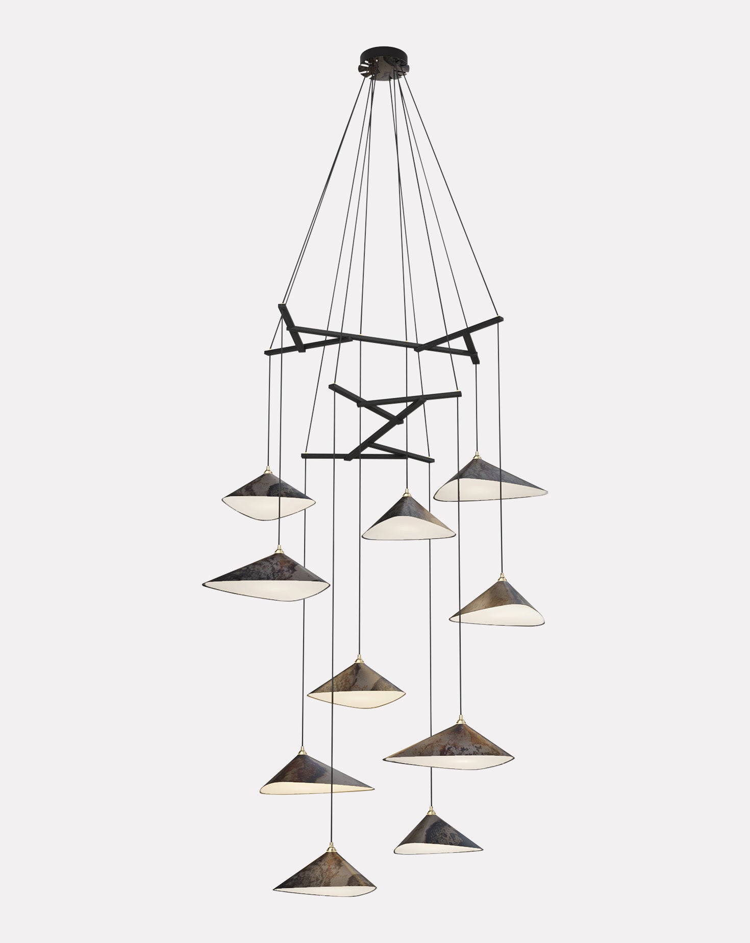 Emily V10 Oxidized Chandelier