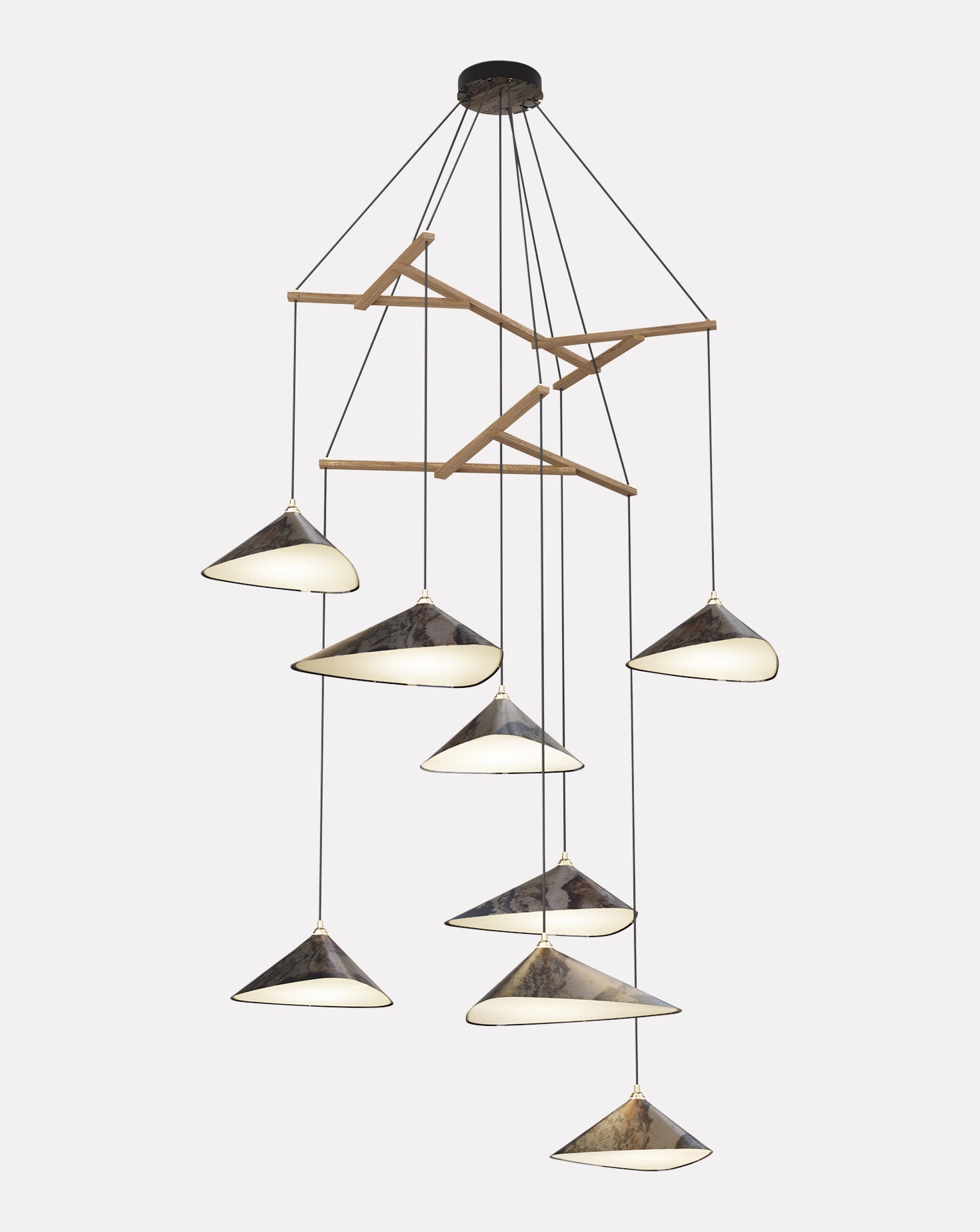 Emily V8 Oxidized Chandelier