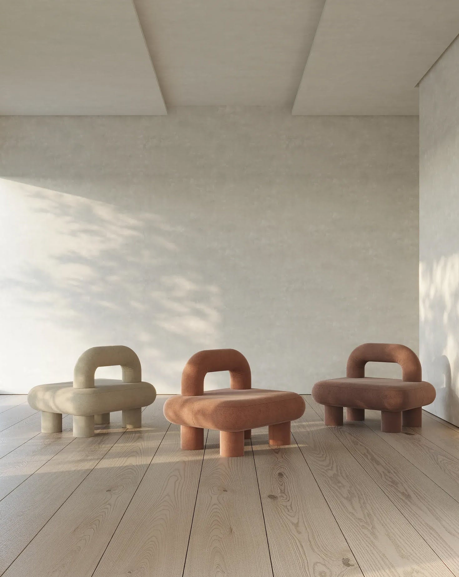 Fat Suede Upholstered Chair