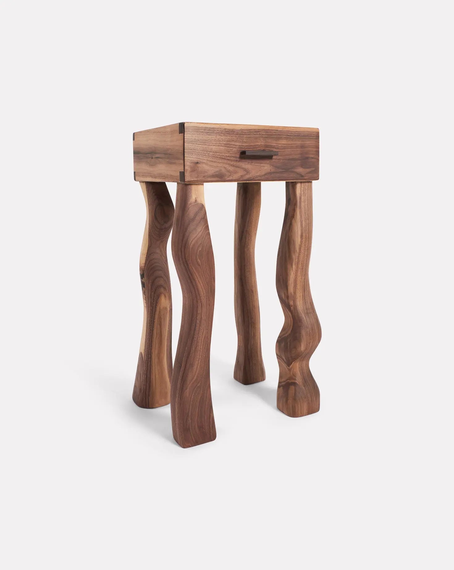 Foot Walnut Side Table in Pair Project 213A