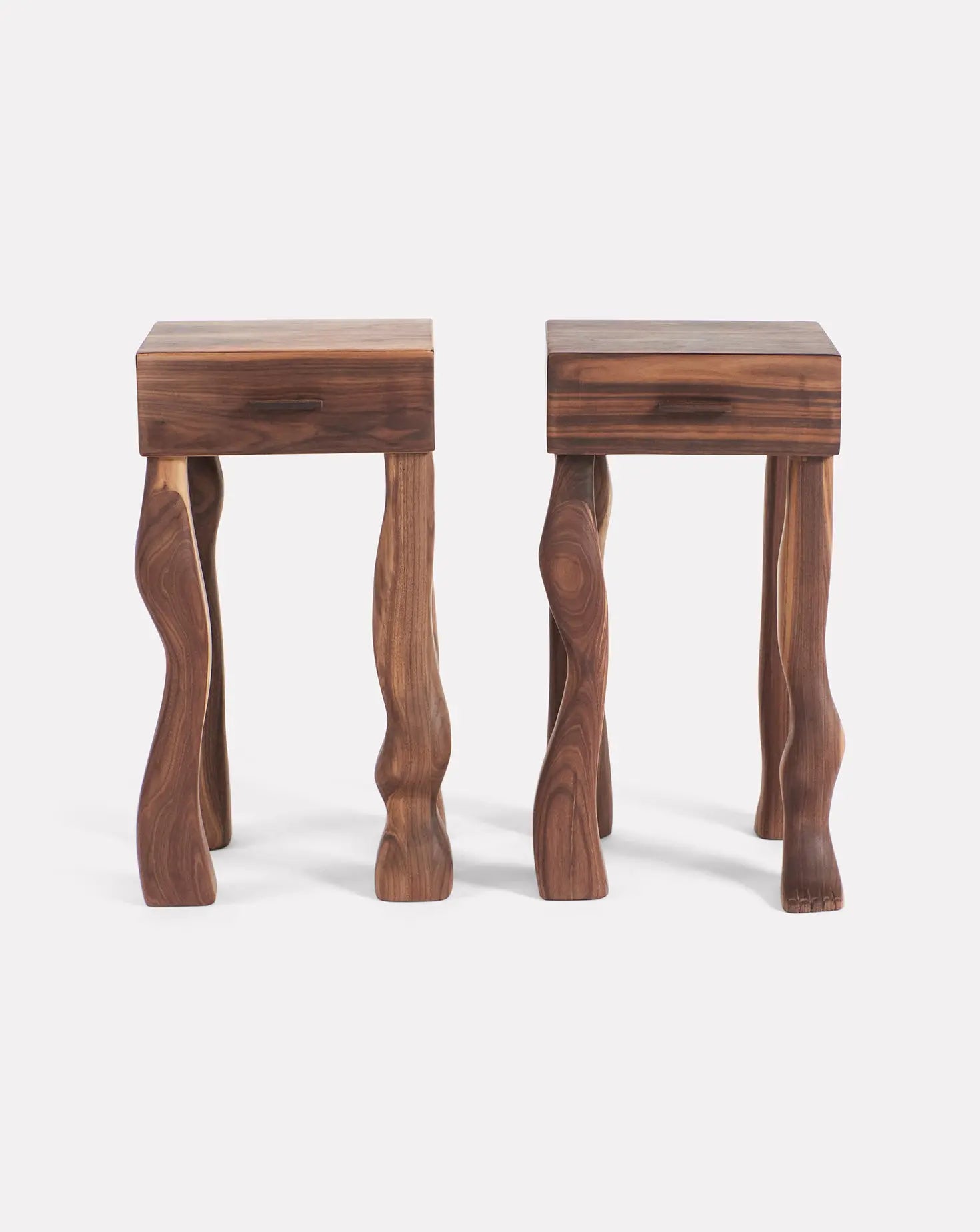 Foot Walnut Side Table in Pair Project 213A