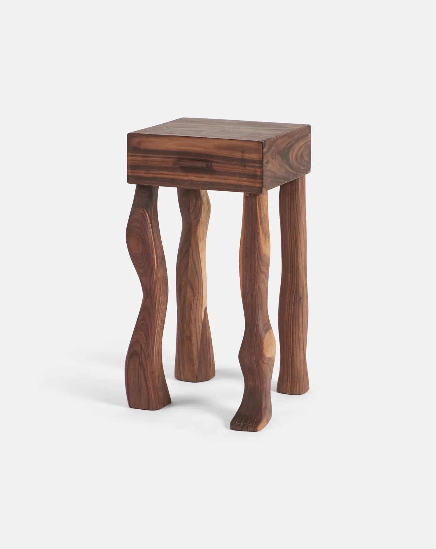 Foot Walnut Side Table in Pair Project 213A