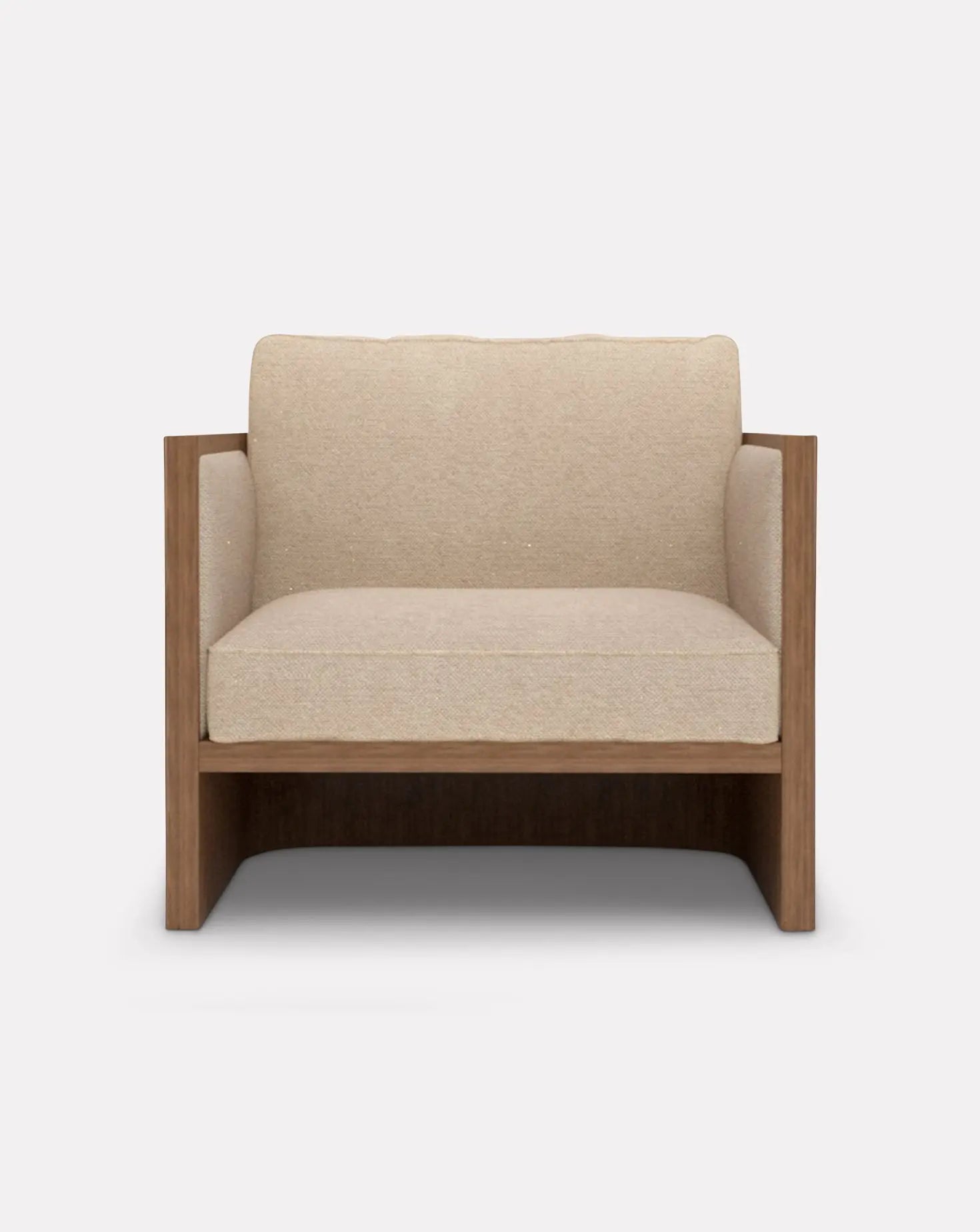 Funquetry Cream Walnut Armchair Nada Debs