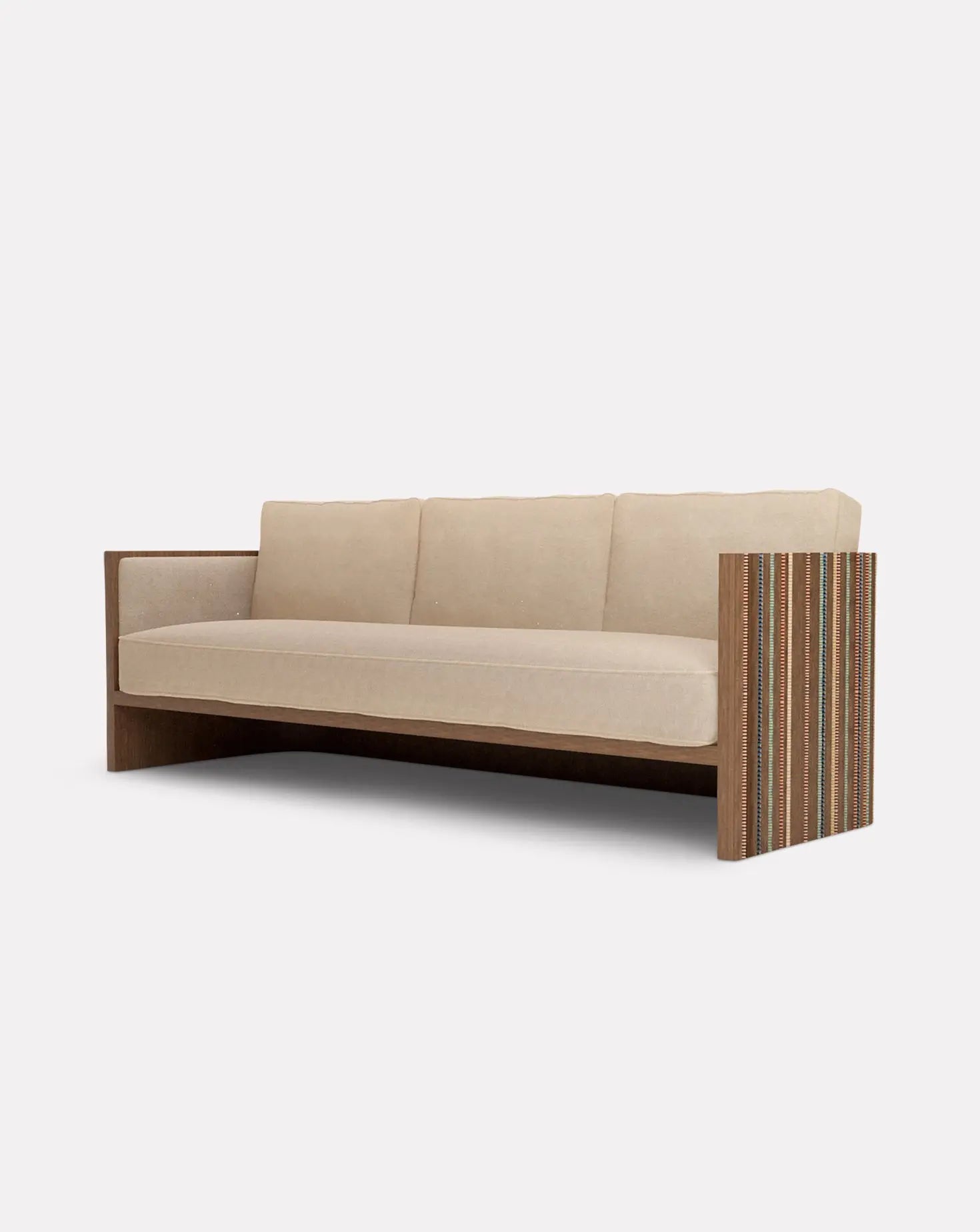 Funquetry Cream Walnut Sofa Nada Debs