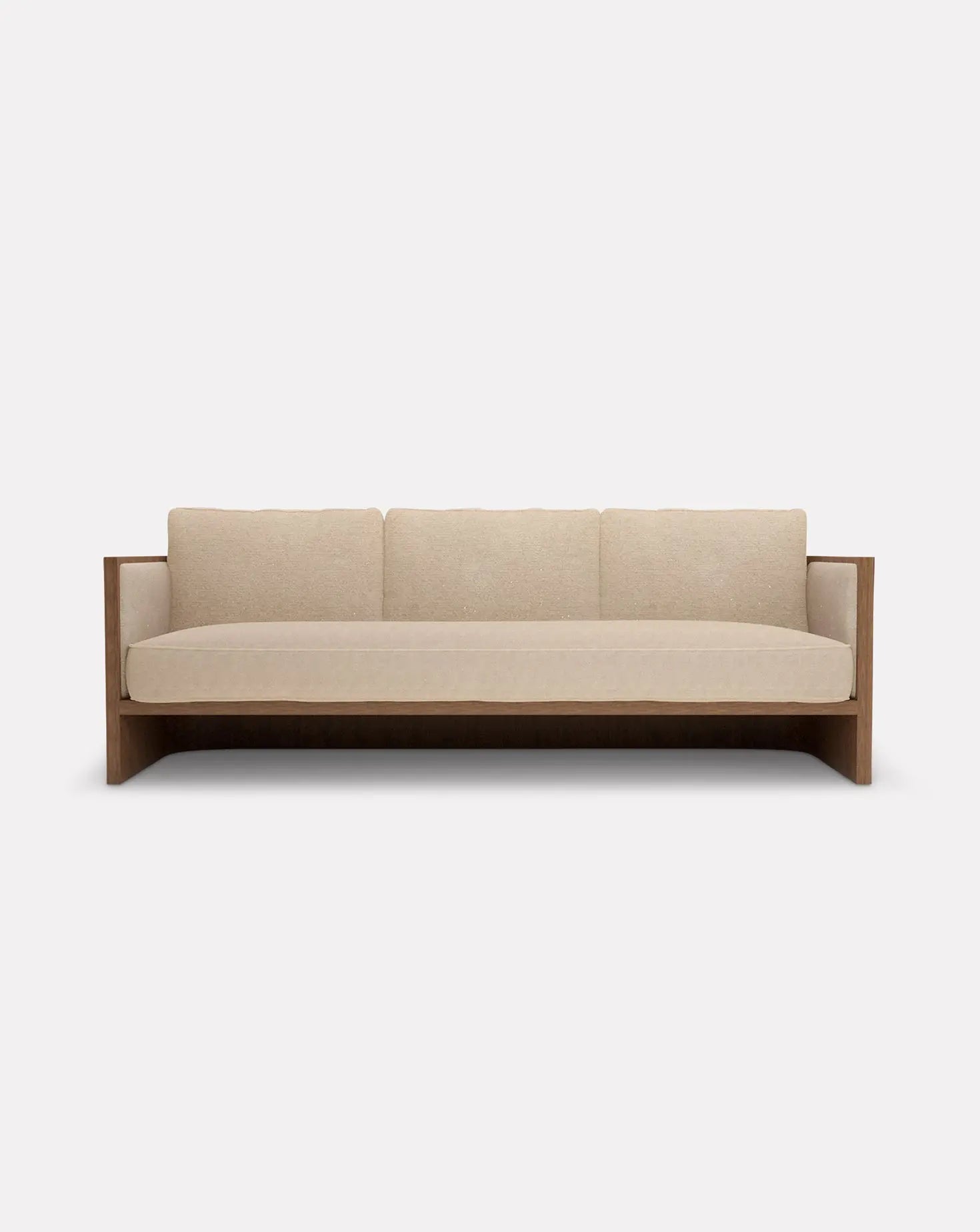 Funquetry Cream Walnut Sofa Nada Debs