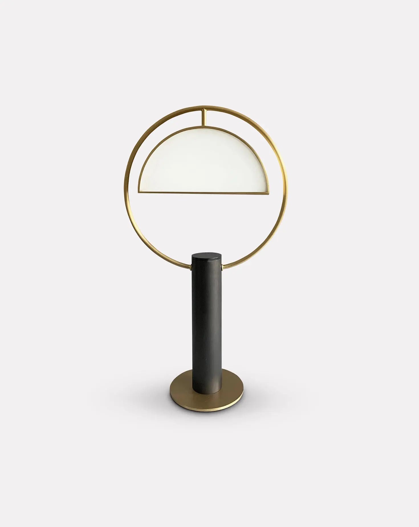 Half in Circle Table Lamp Square In Circle