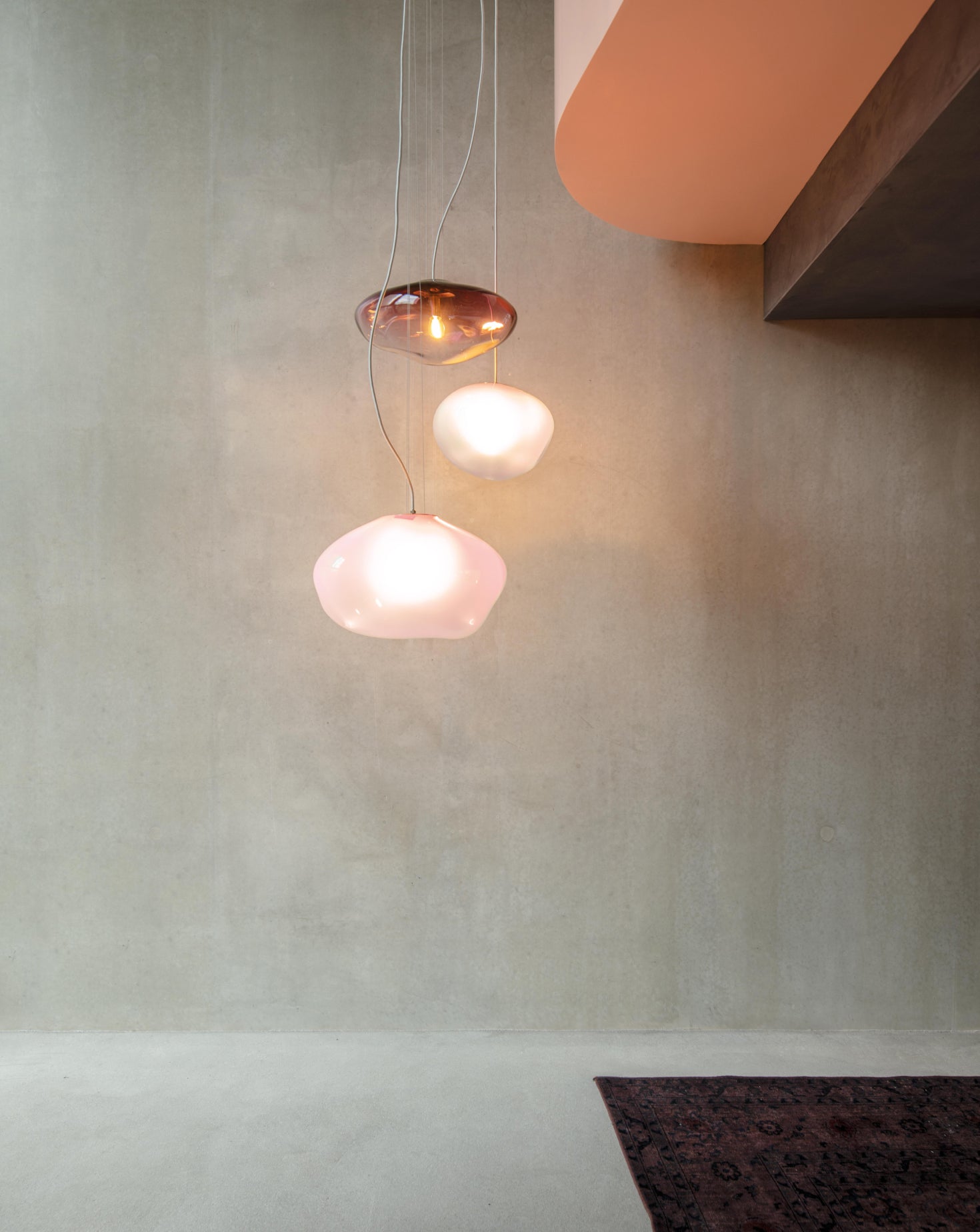 Haumea Convex Taupe Opaque Pendant