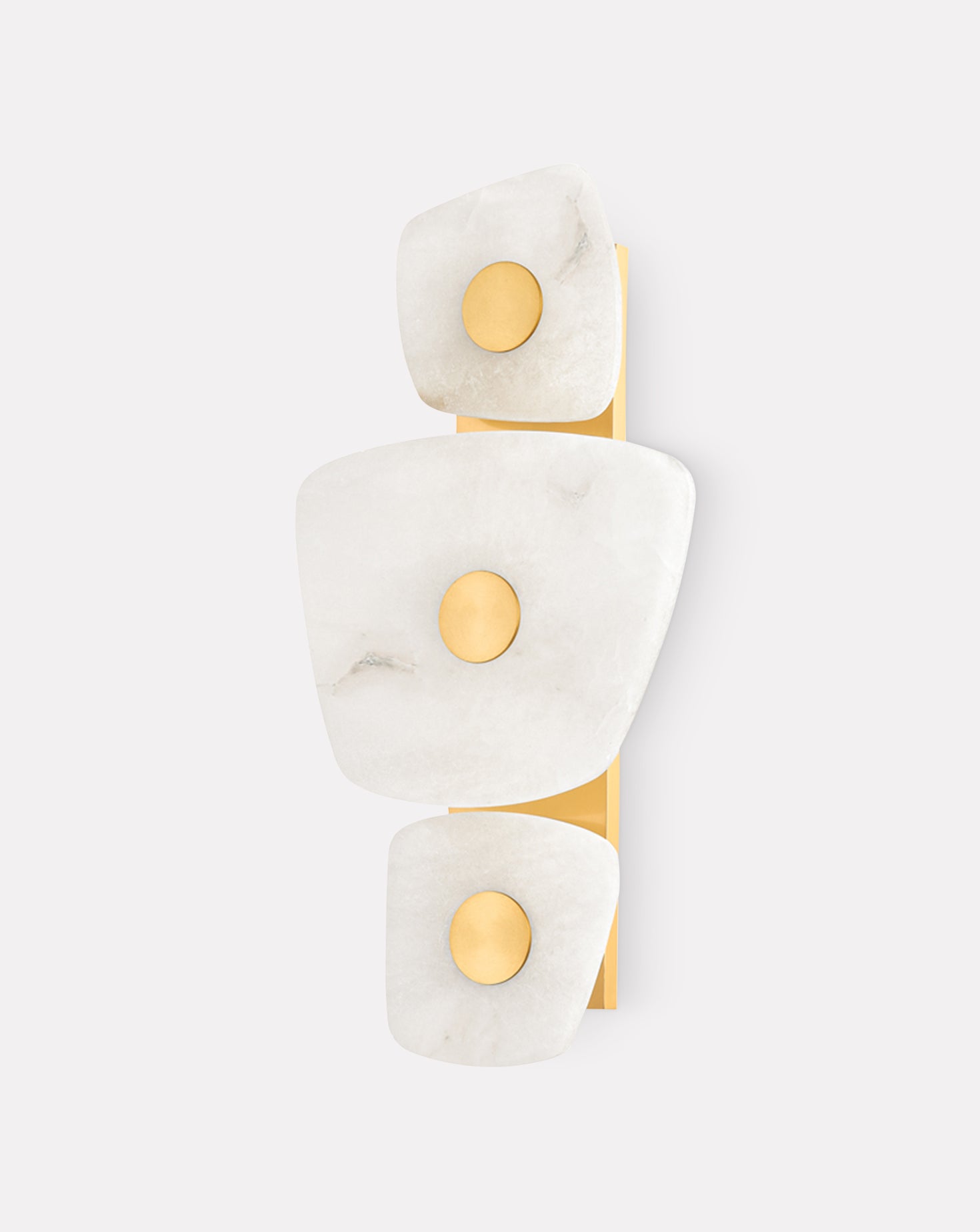 Holmdel Brass and Alabaster Wall Sconce