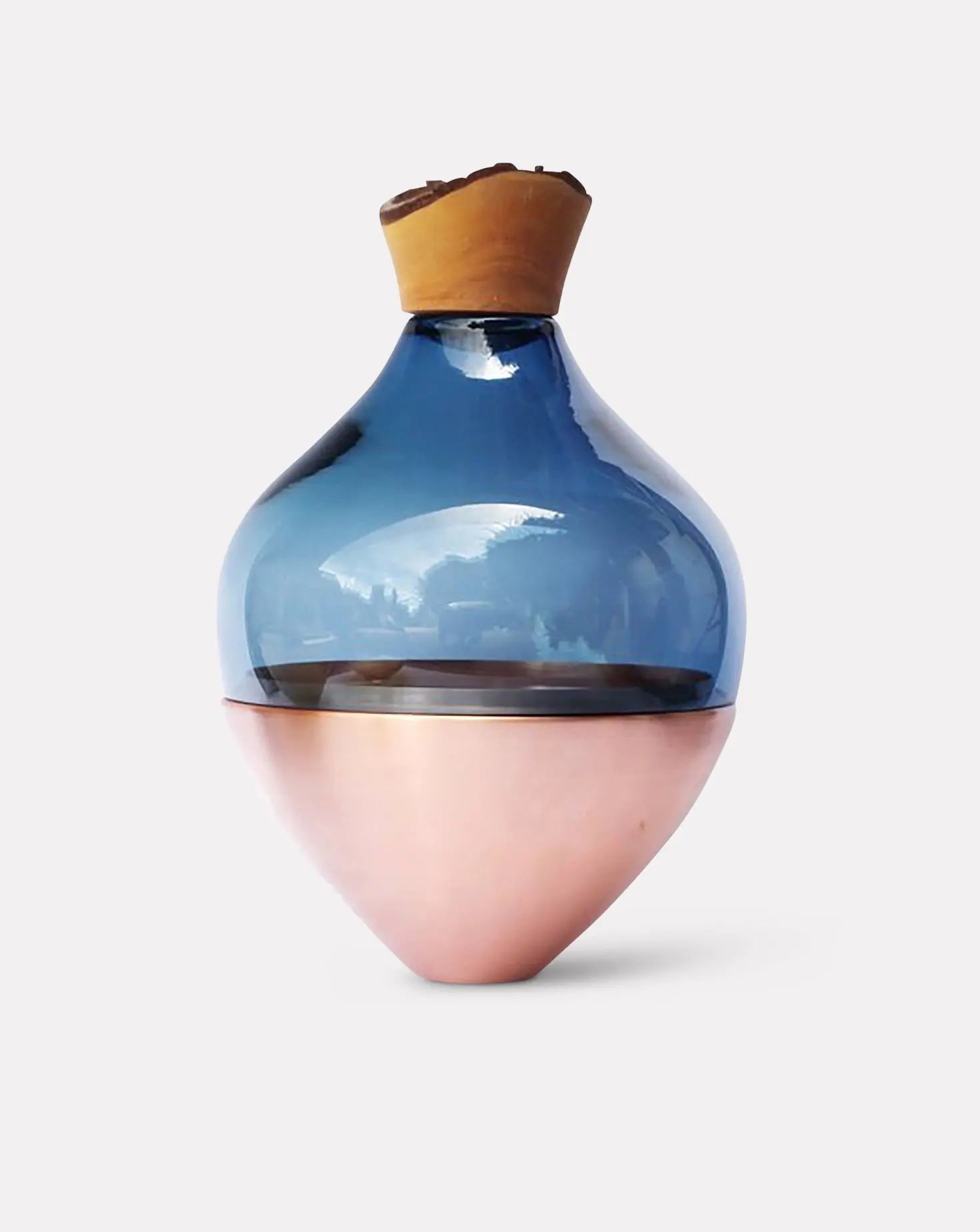 India 2 Blue Copper Vase Utopia & Utility