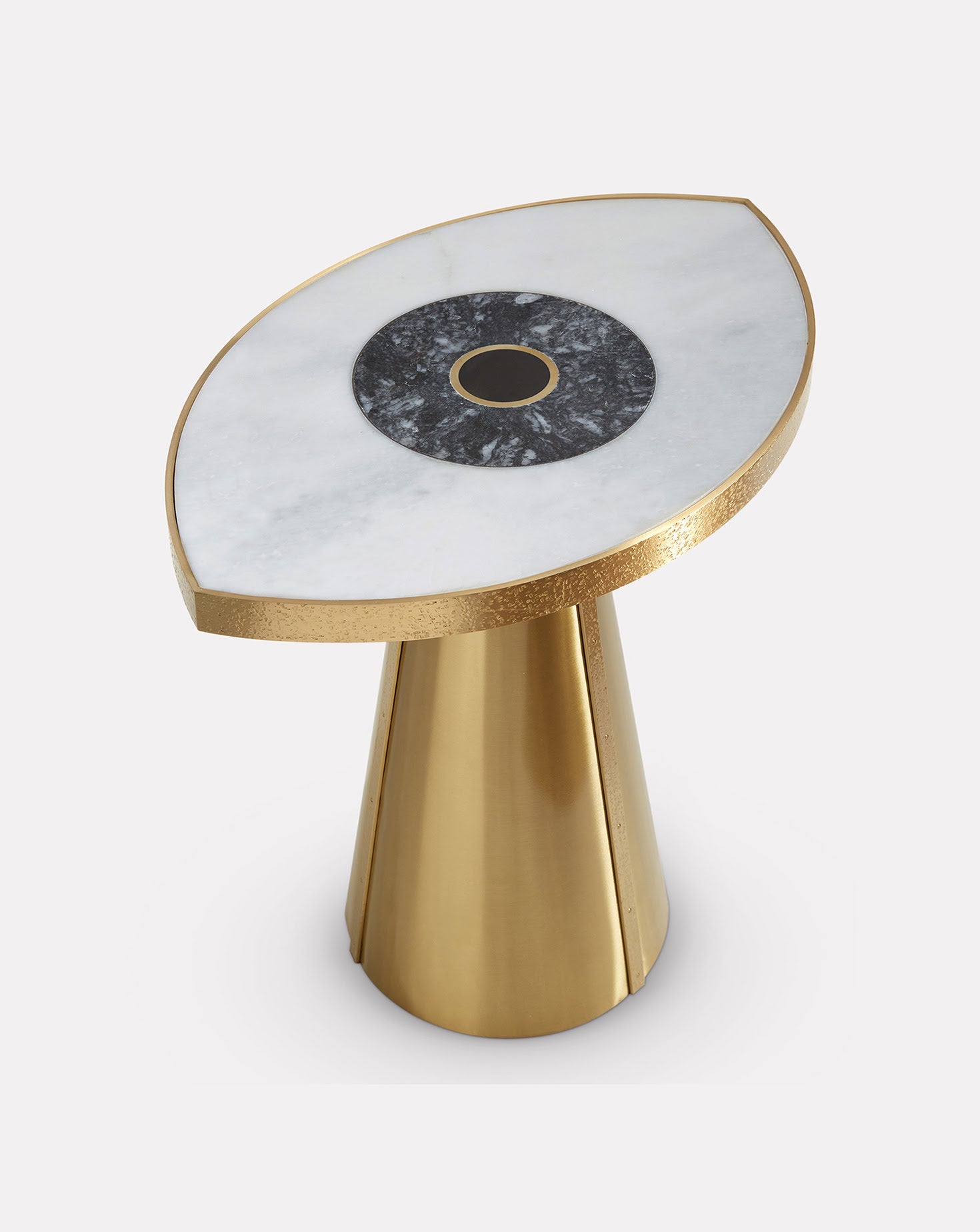 Iris Brass Side Table