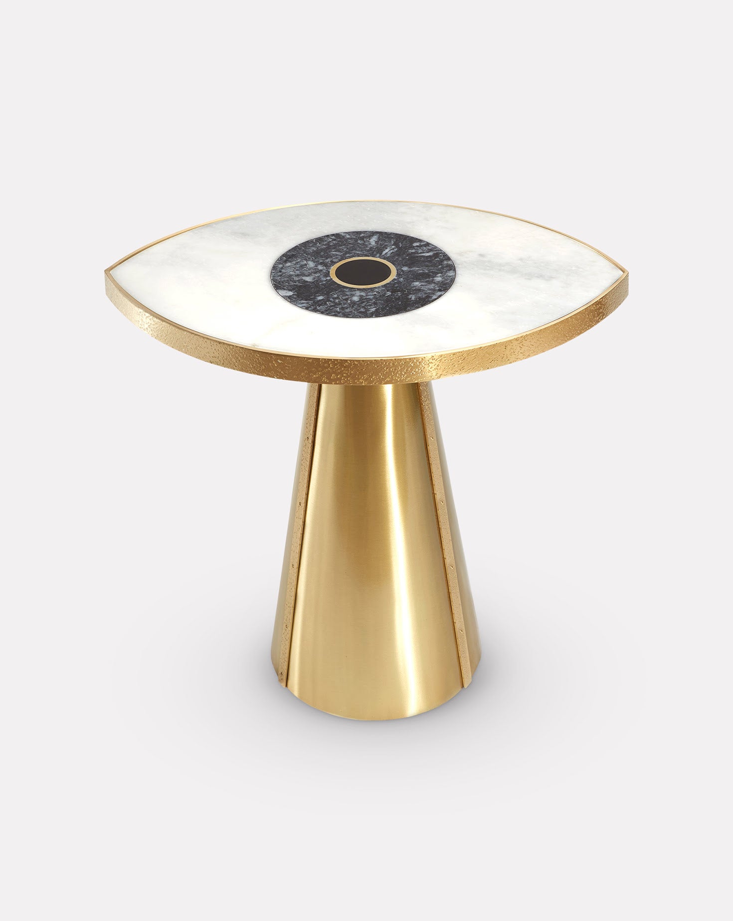 Iris Brass Side Table