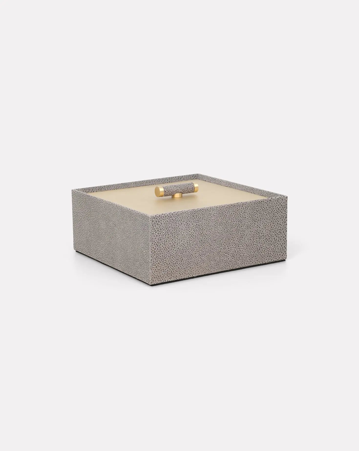 Iside Grey Leather Box Pinetti