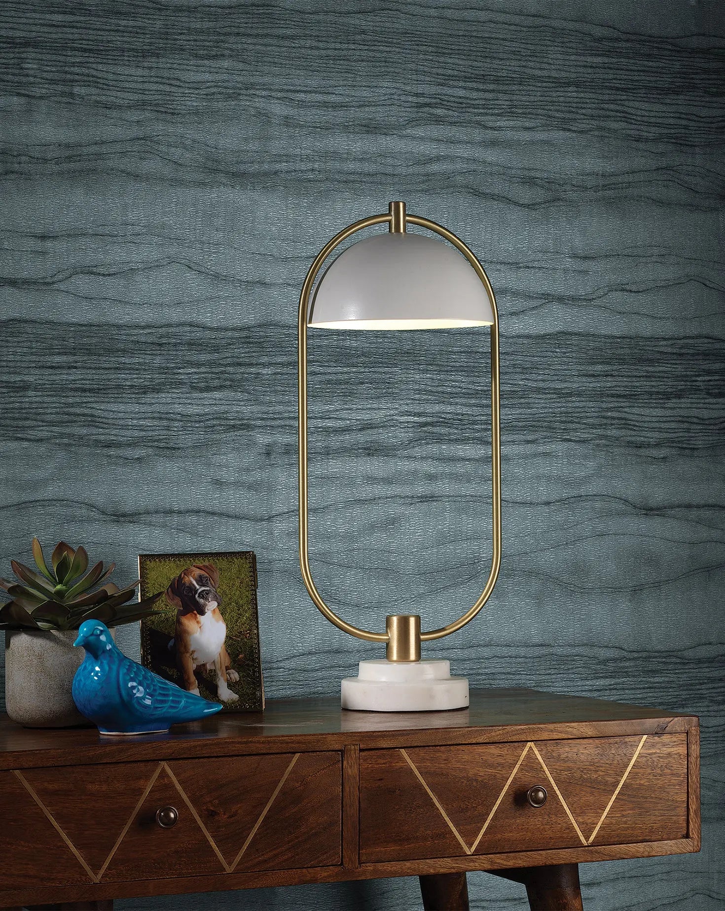 Iveston Marble Table Lamp Northern Lights