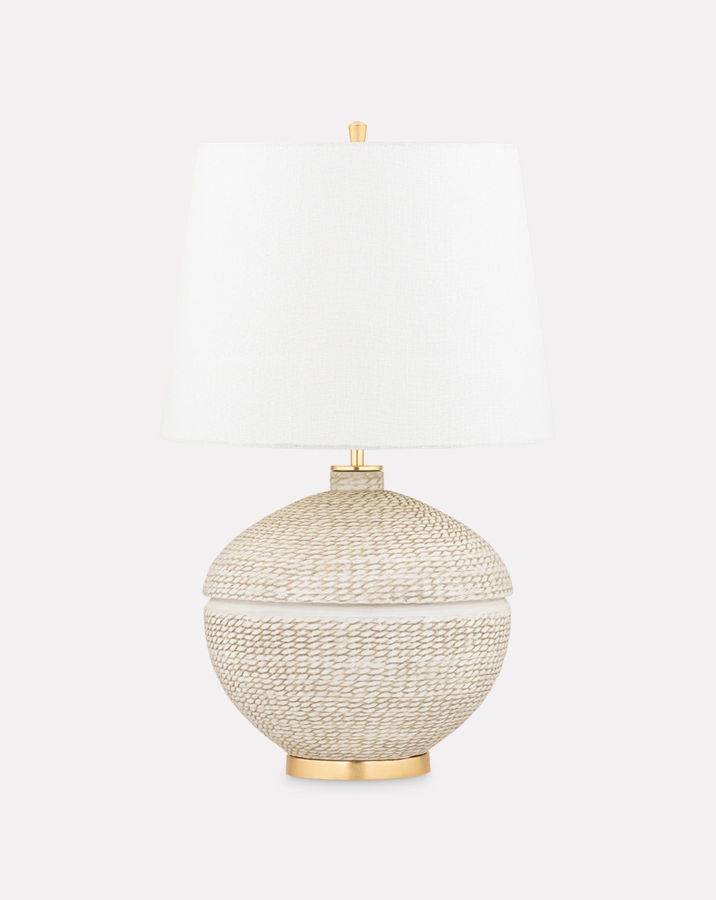 Katonah Gold Leaf and Alabaster Table Lamp