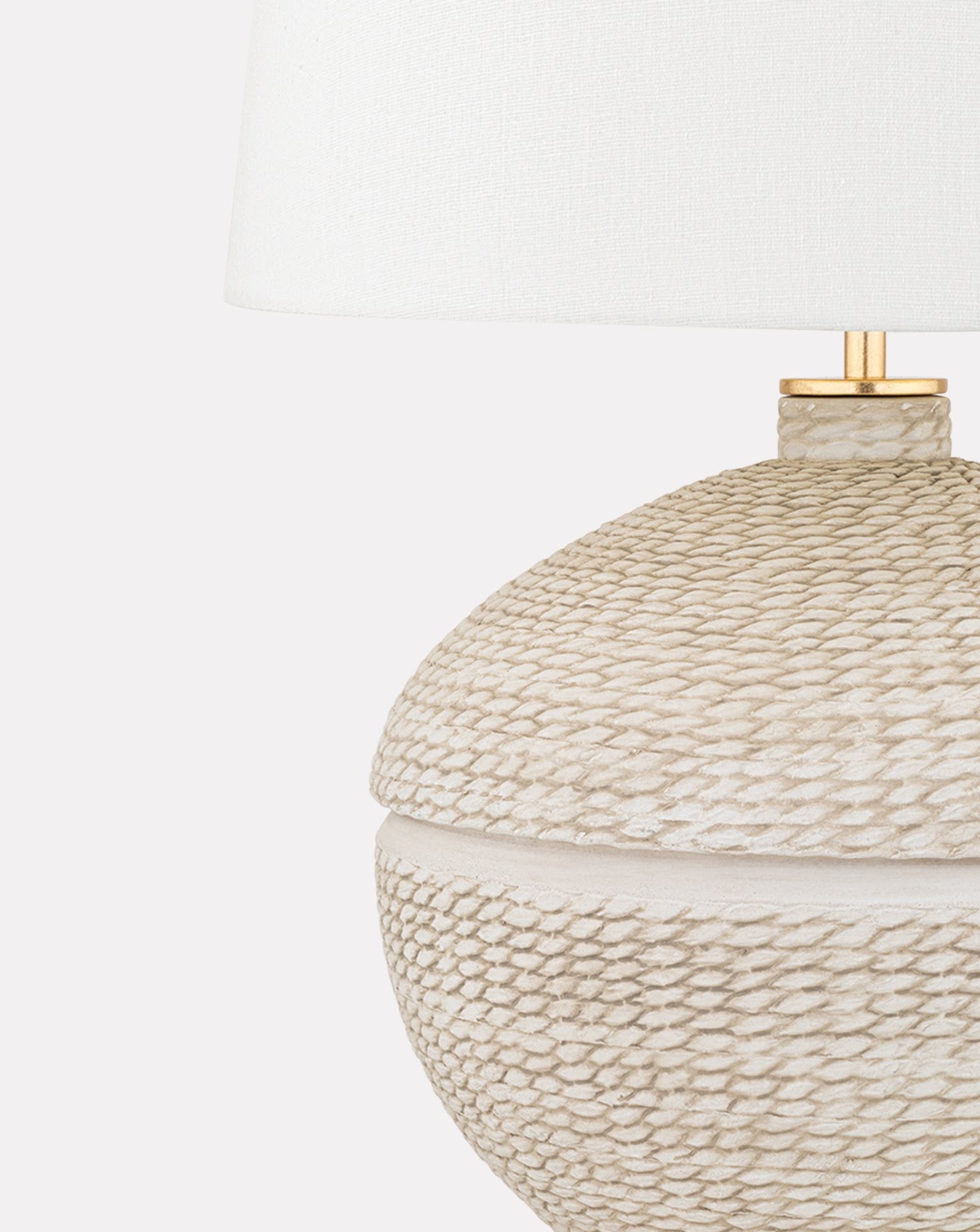 Katonah Gold Leaf and Alabaster Table Lamp