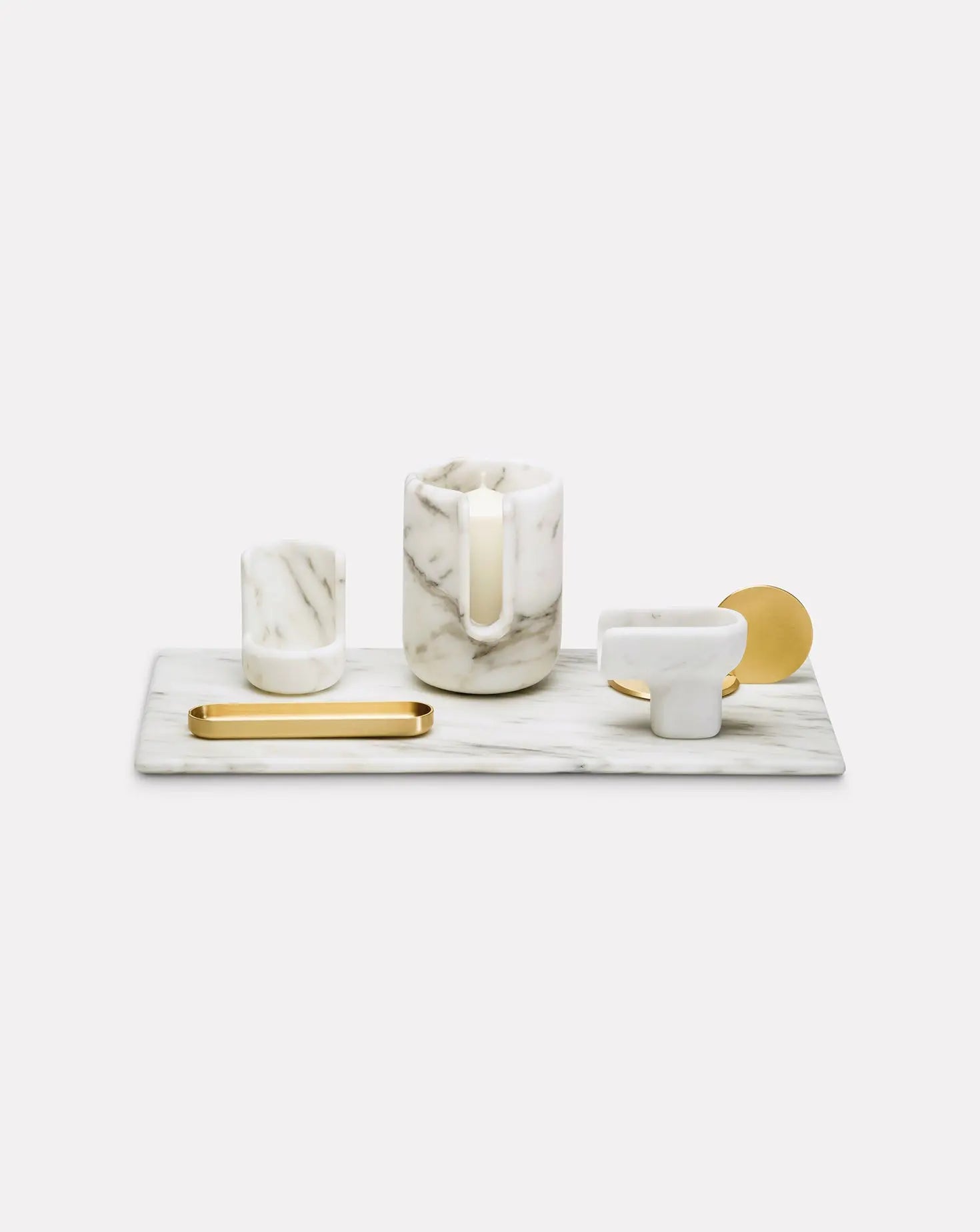 Nendo Kouki White Candle Holder Editions Milano