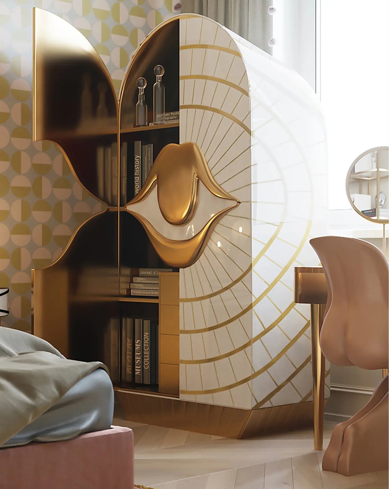 Matteo Cibic LULU Cabinet Scarlet Splendour