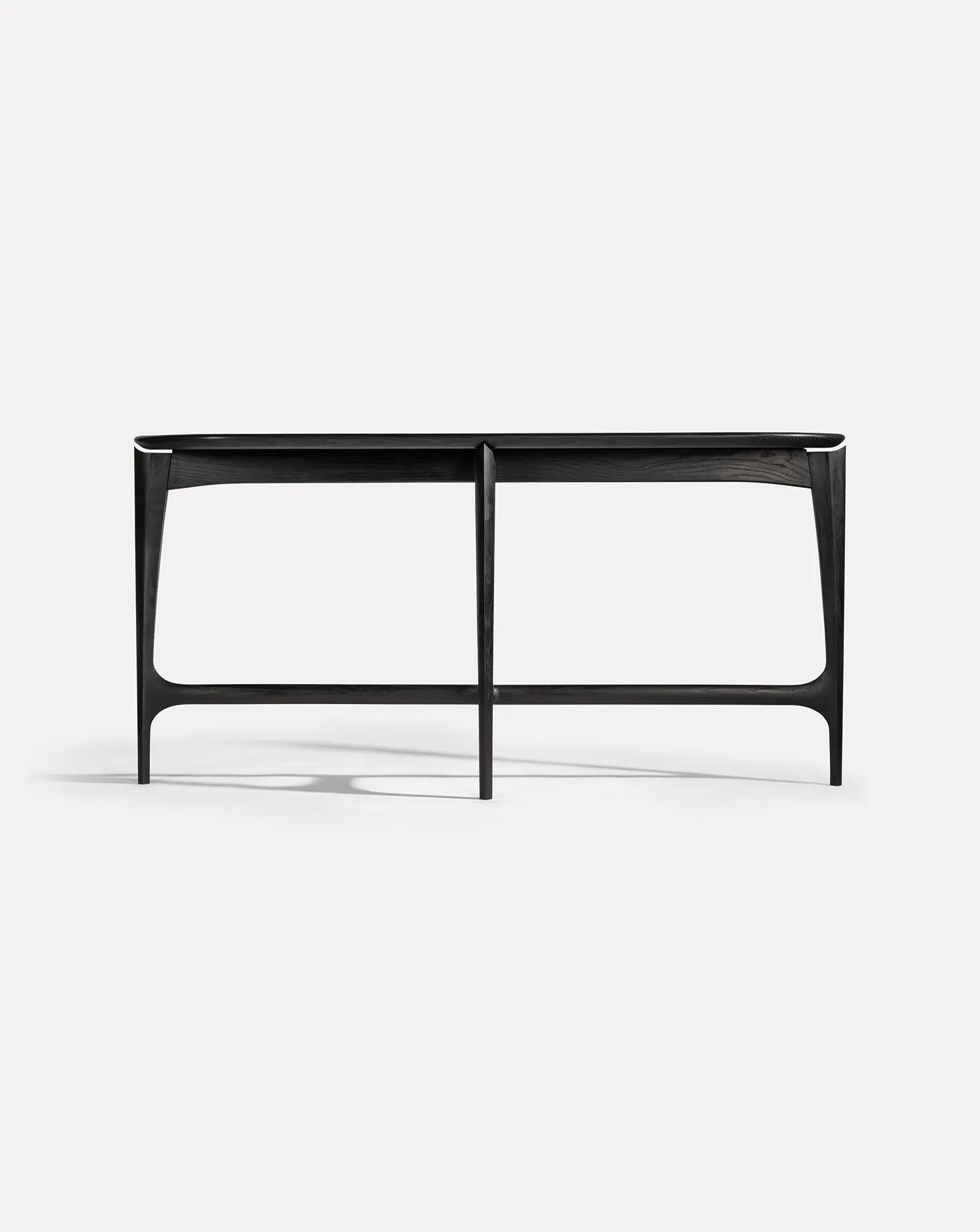 Langford Black Oak Console Table Modet