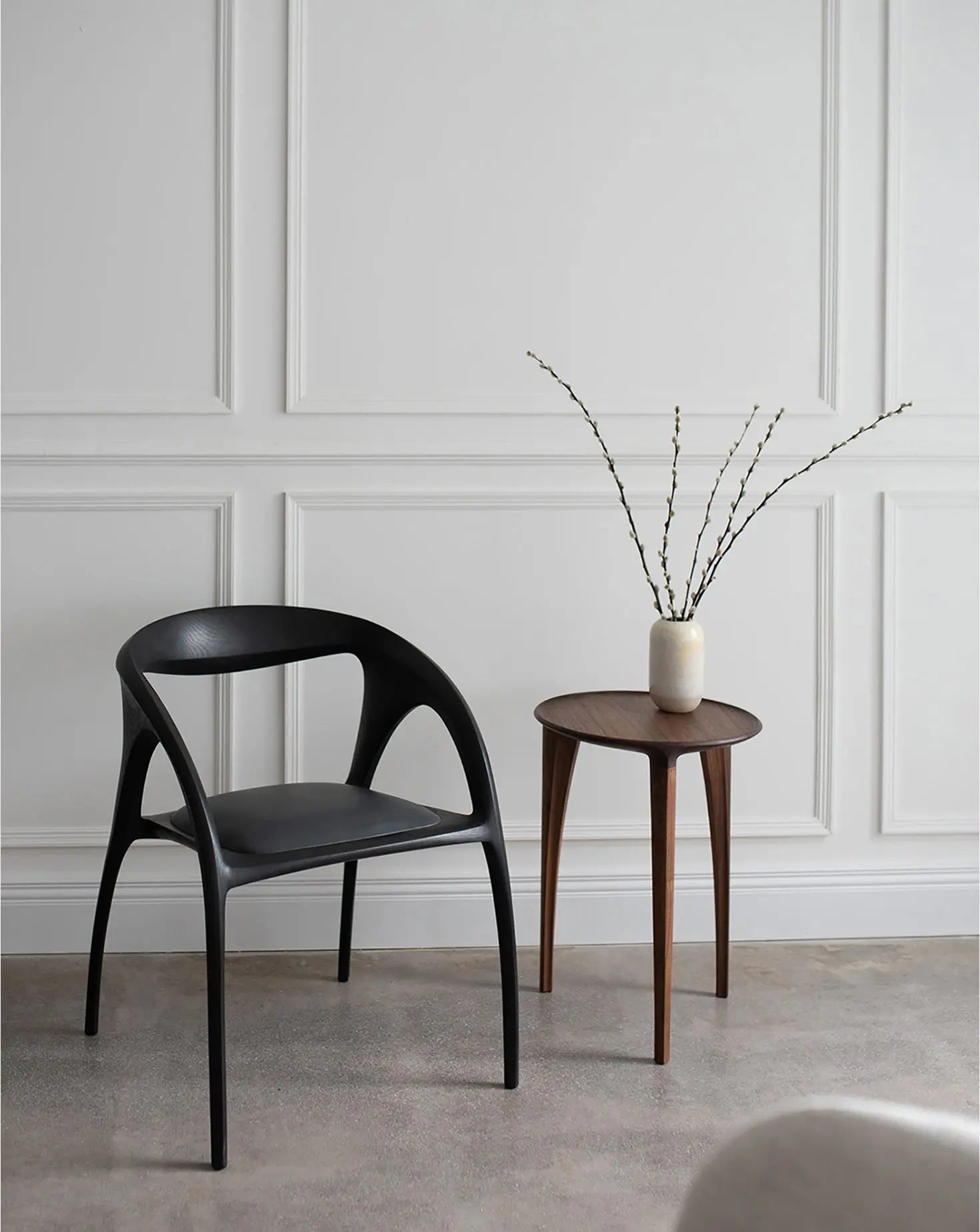 Langford Ebonised Oak Chair Modet