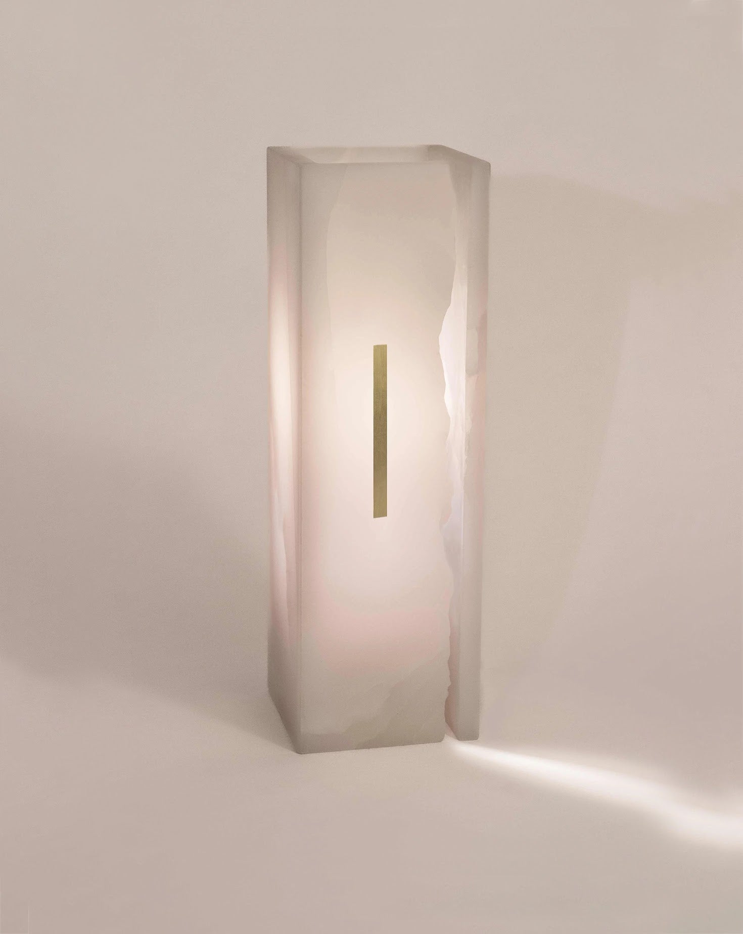 03-C White Onyx Marble Table Lamp