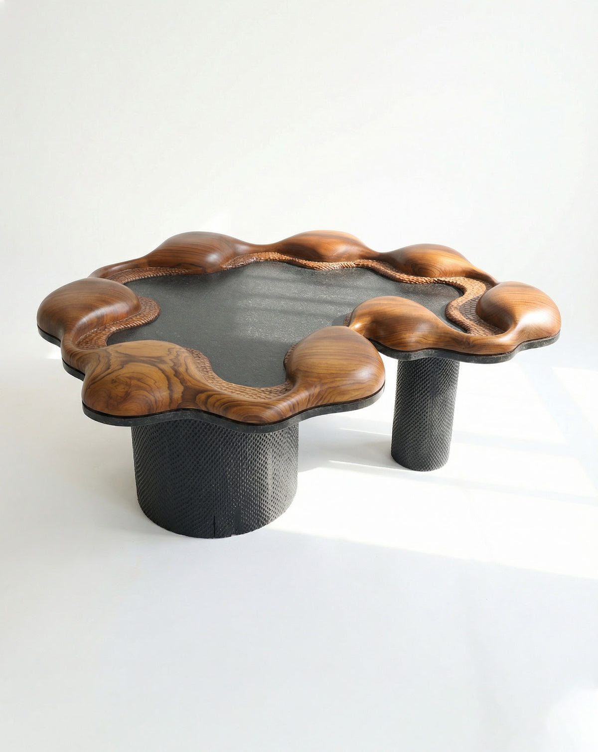 Cloud-like silhouette bringing calm and tranquility to a living room seating arrangement