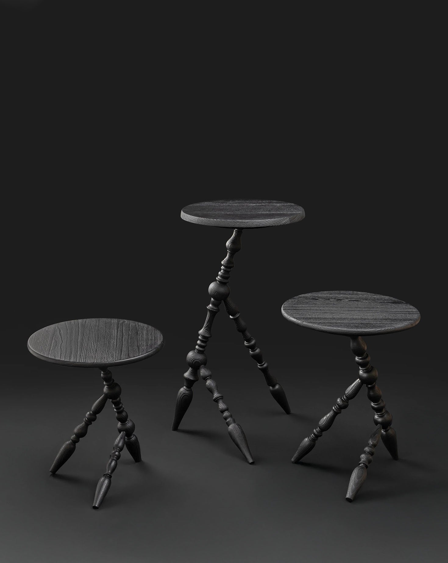 Annabelle Sculptural Beech Wood Side Table