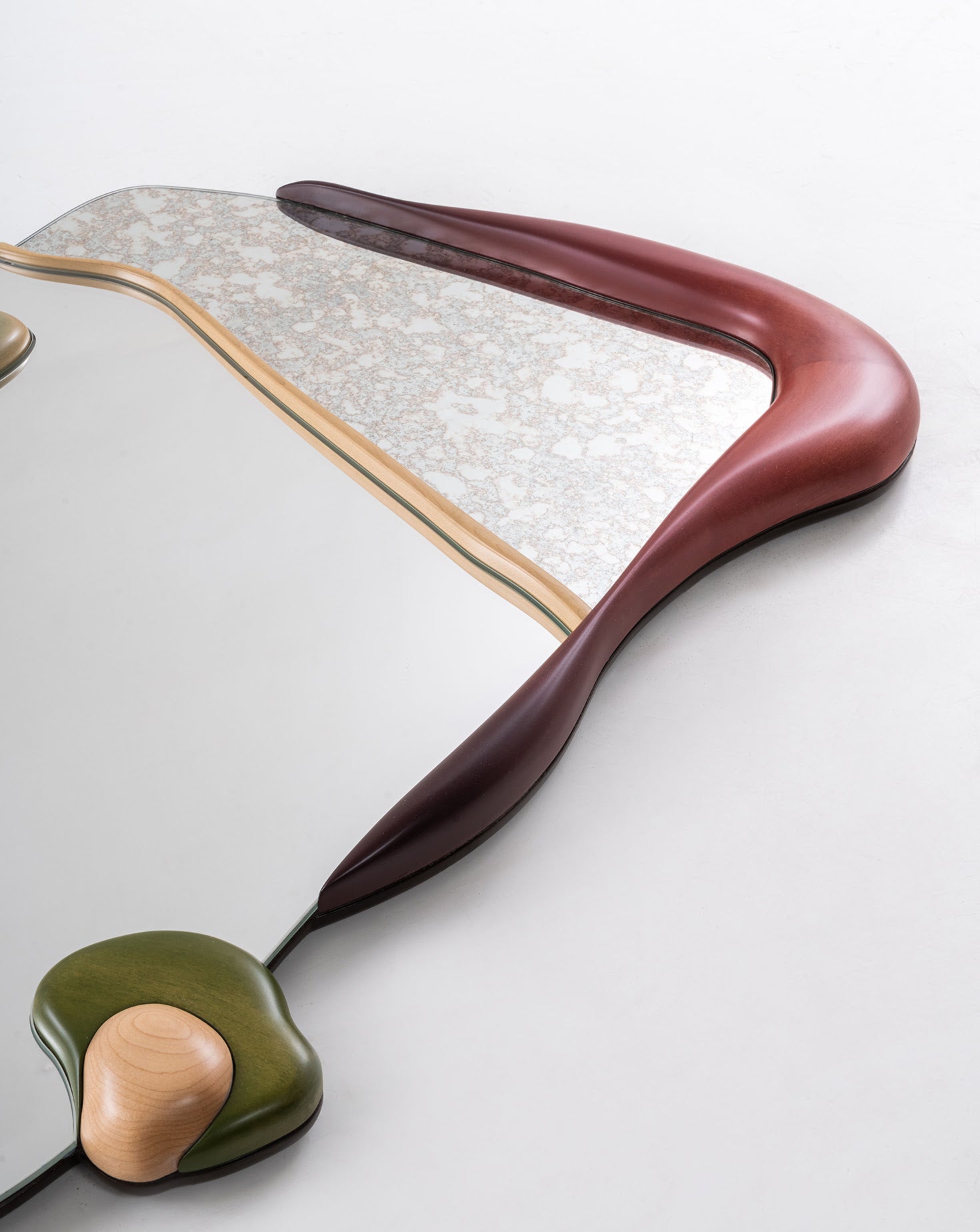 Balur II Wooden Mirror