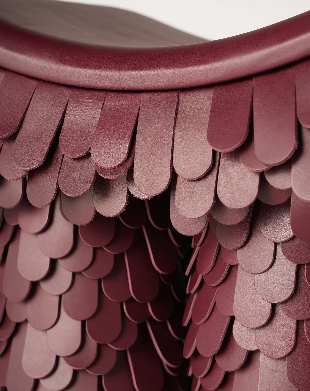 Betsy Wood and Leather Stool