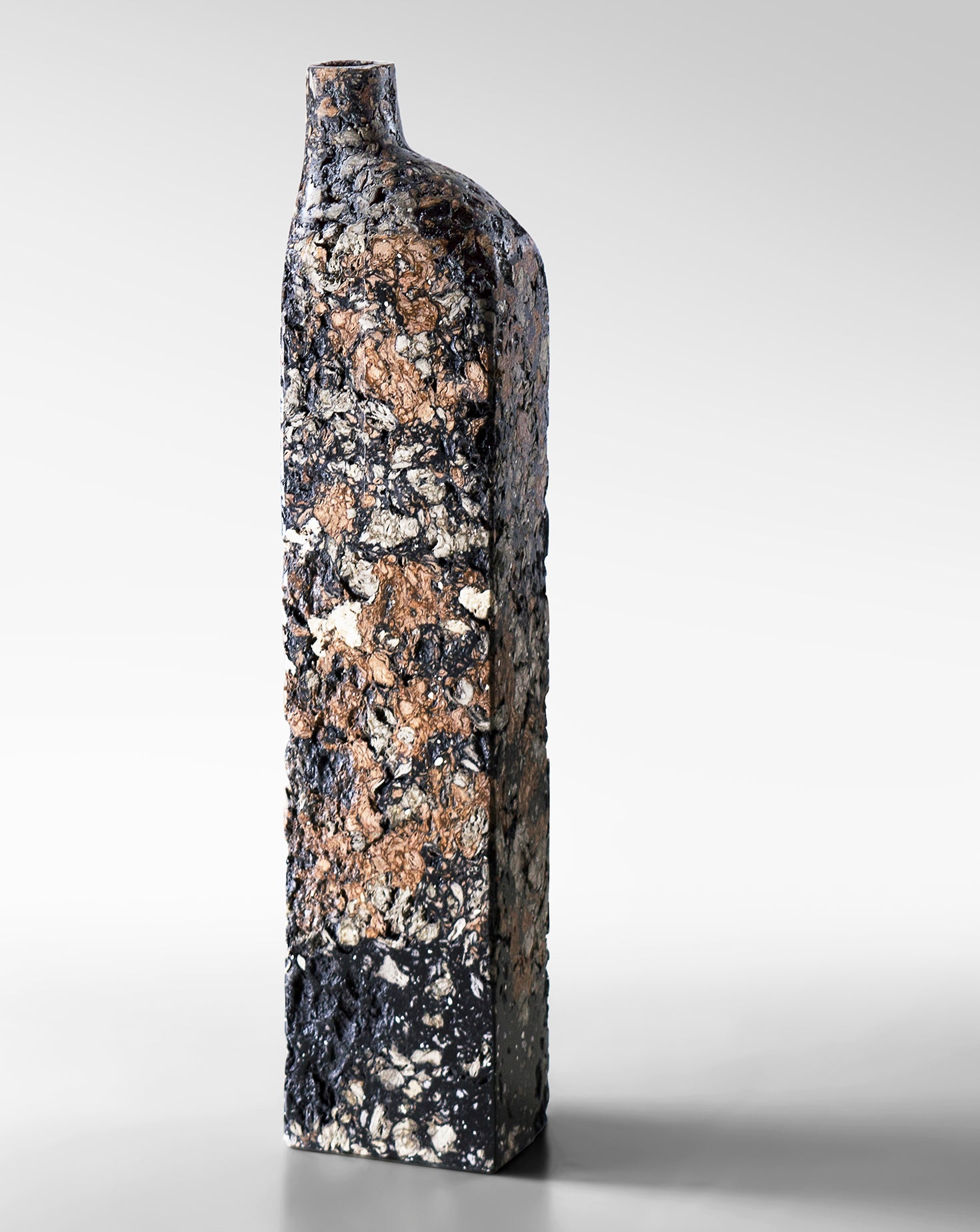 Block Sculptural Black Vase