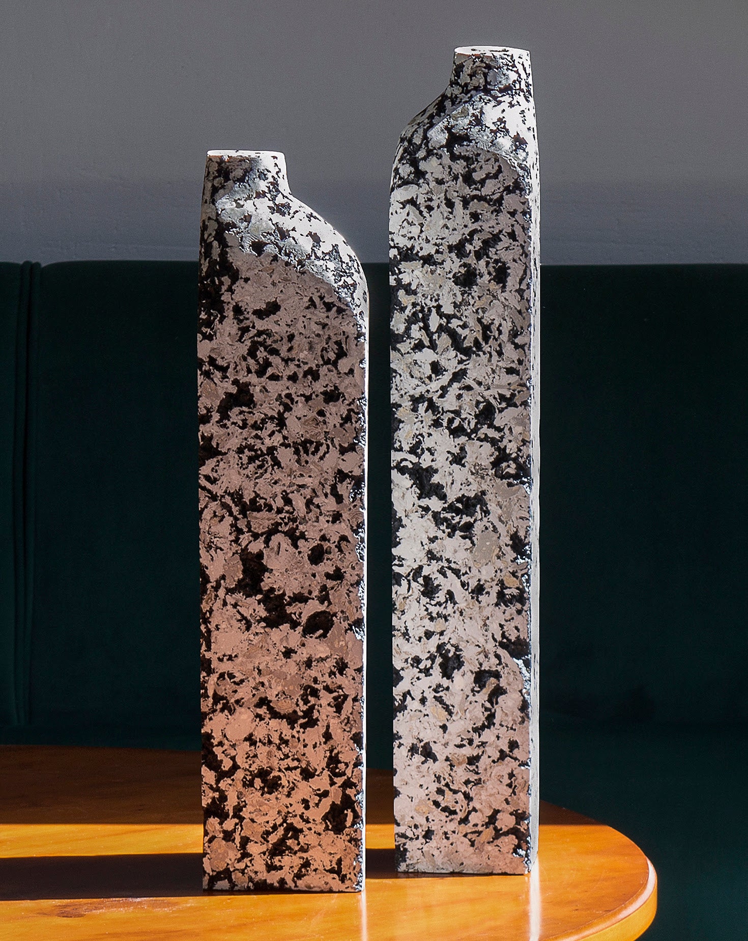 Block Sculptural White Vase