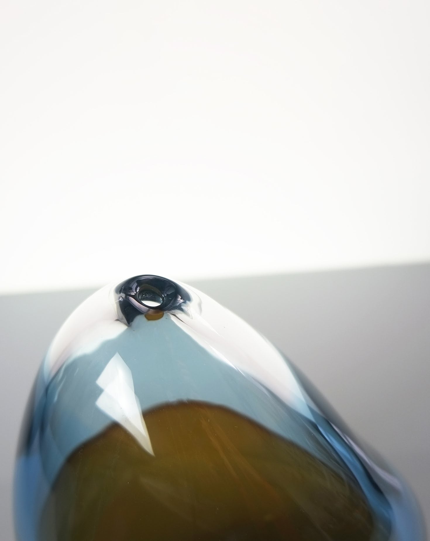Blue Azure Abstract I Sculptural Vessel