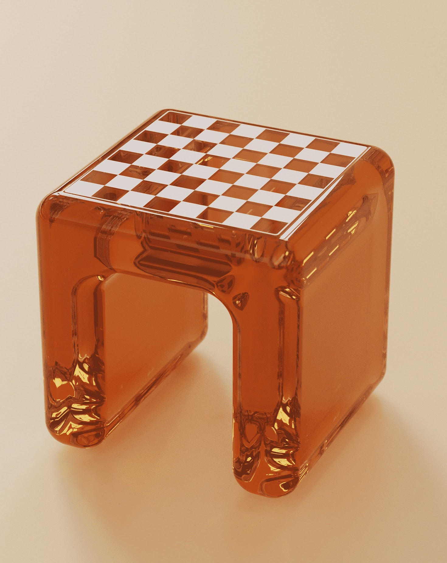 Candy Acrylic Resin Chess Table