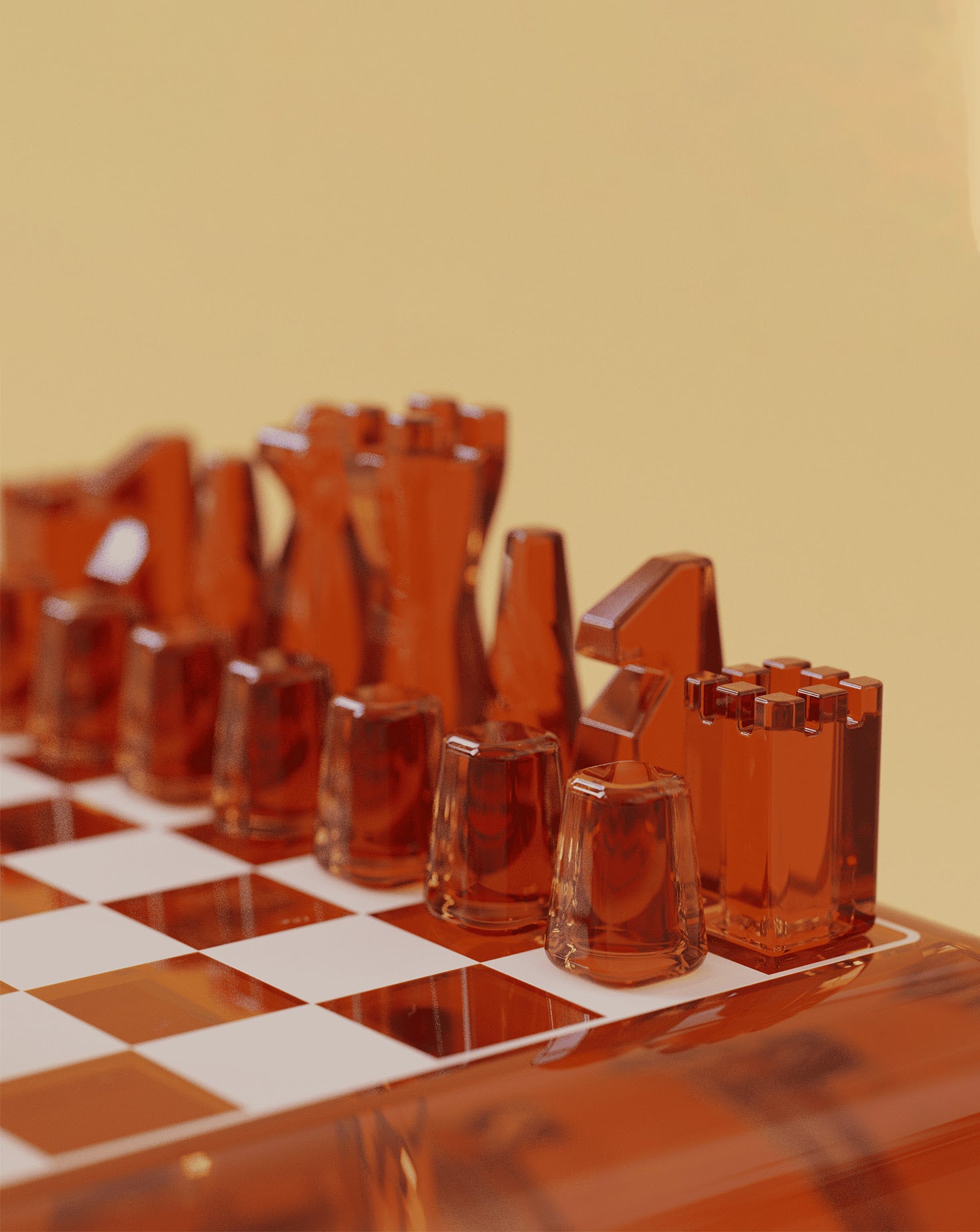 Candy Acrylic Resin Chess Table