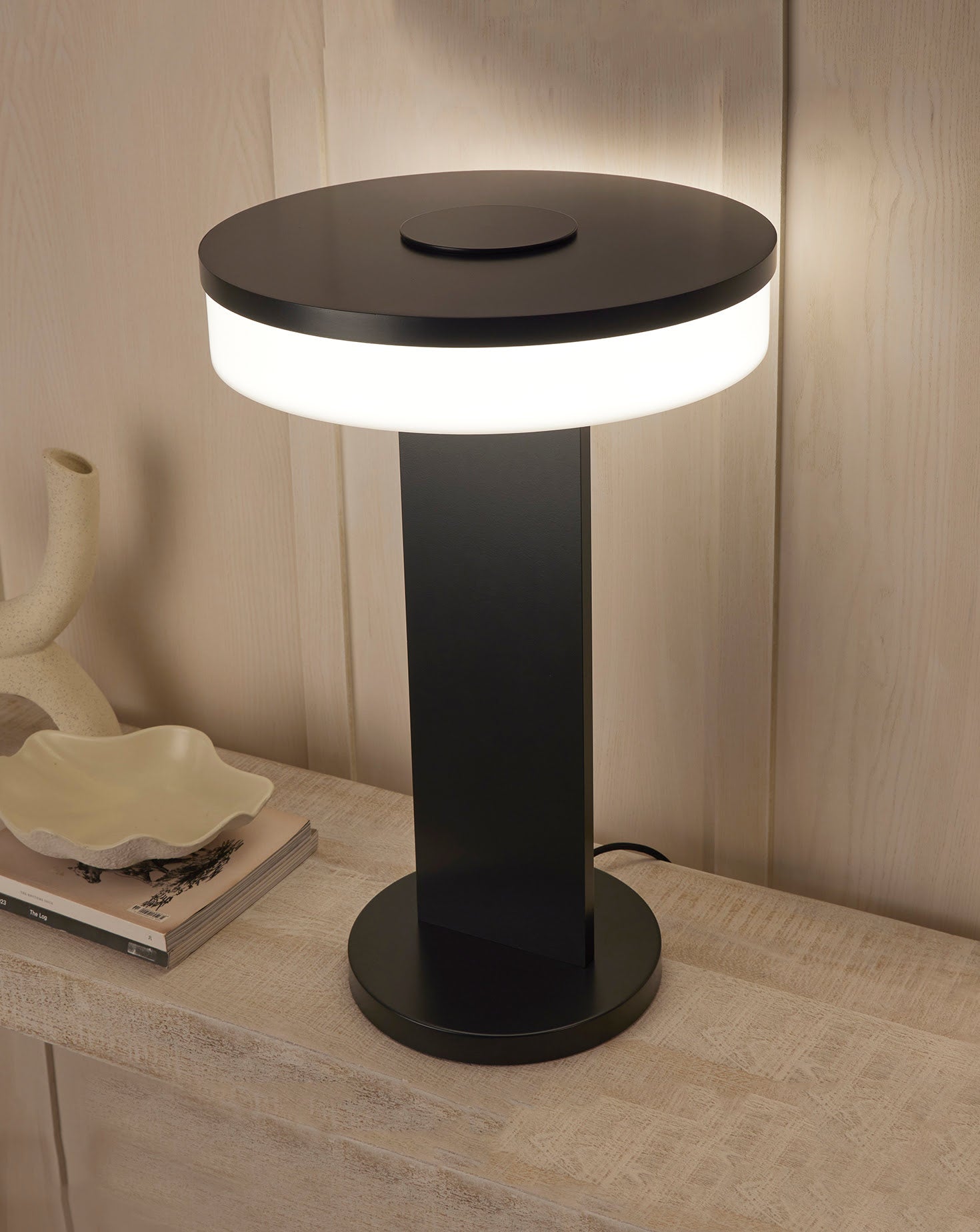 Capri Brass and Acrylic Table Lamp