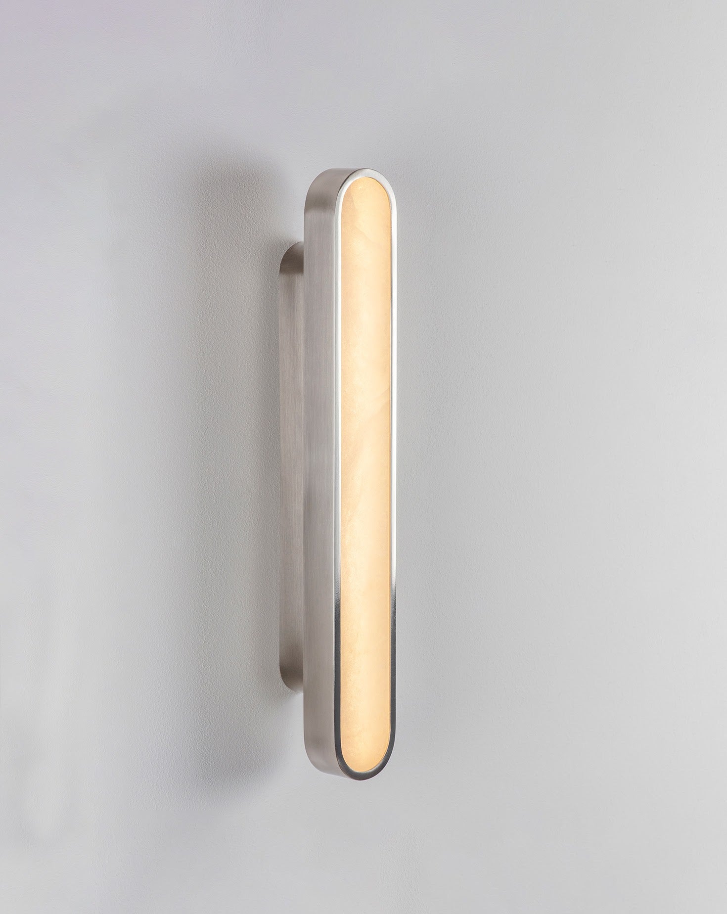 Capsule Satin Nickel Wall Light