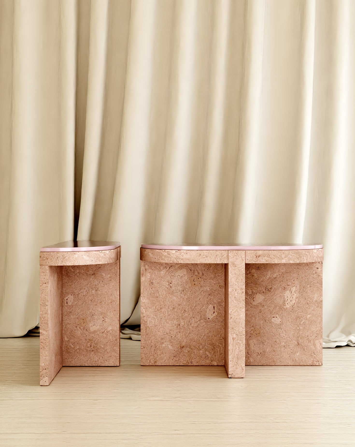 Cork and Ceramic Console
