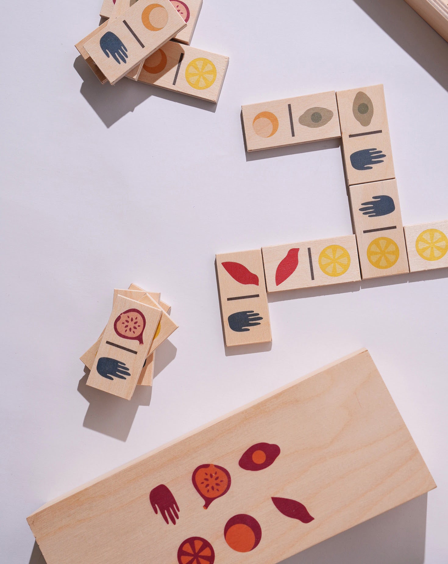 Domino Maple Wood and Tin Sculpture