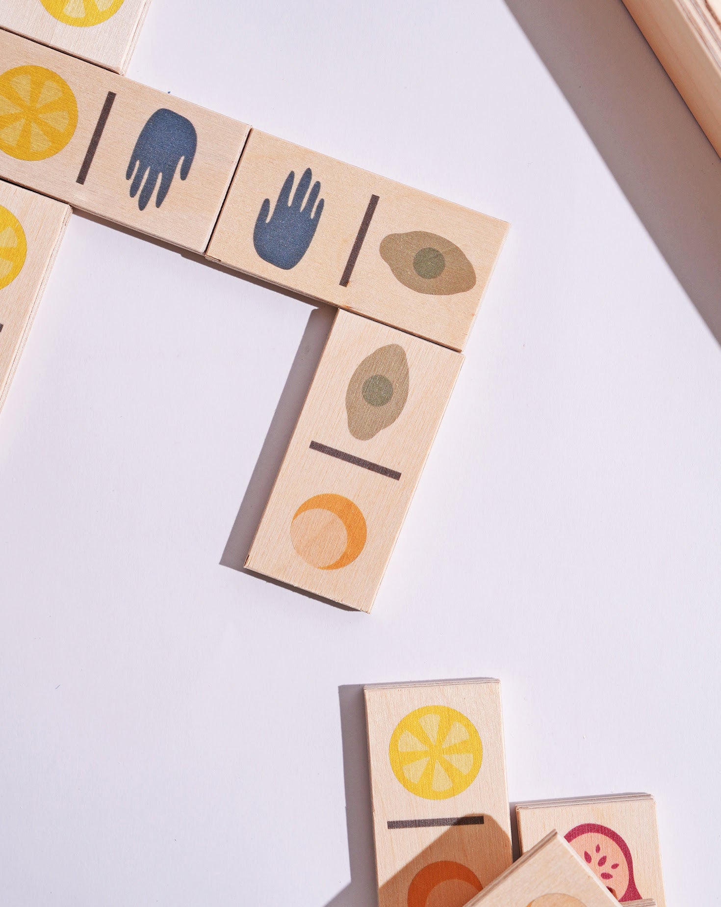 Domino Maple Wood and Tin Sculpture
