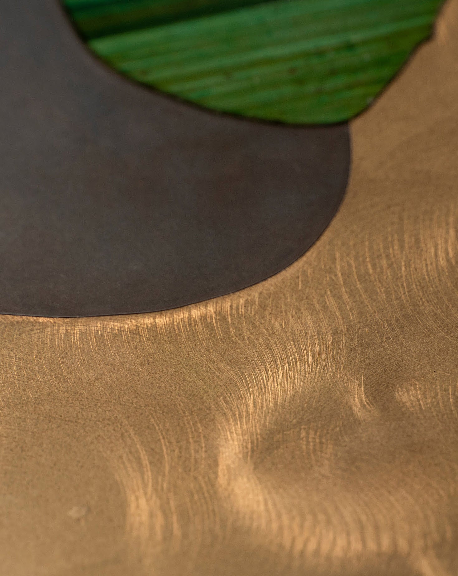 Dreamform 2 Brass and Straw Wall Art