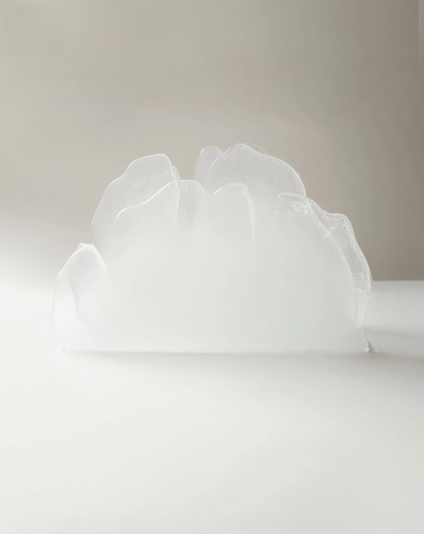 Florea White Glass Sheet Table Lamp