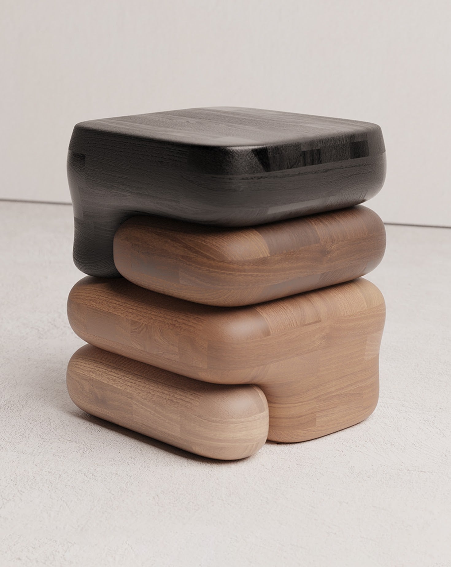 Gradient 01 Wood Side Table