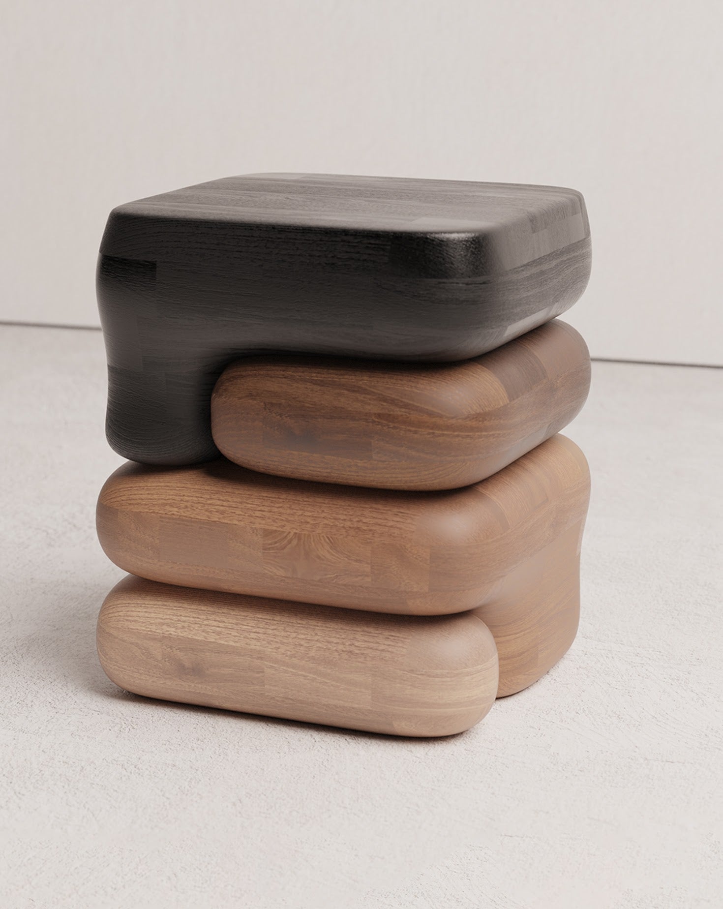 Gradient 01 Wood Side Table