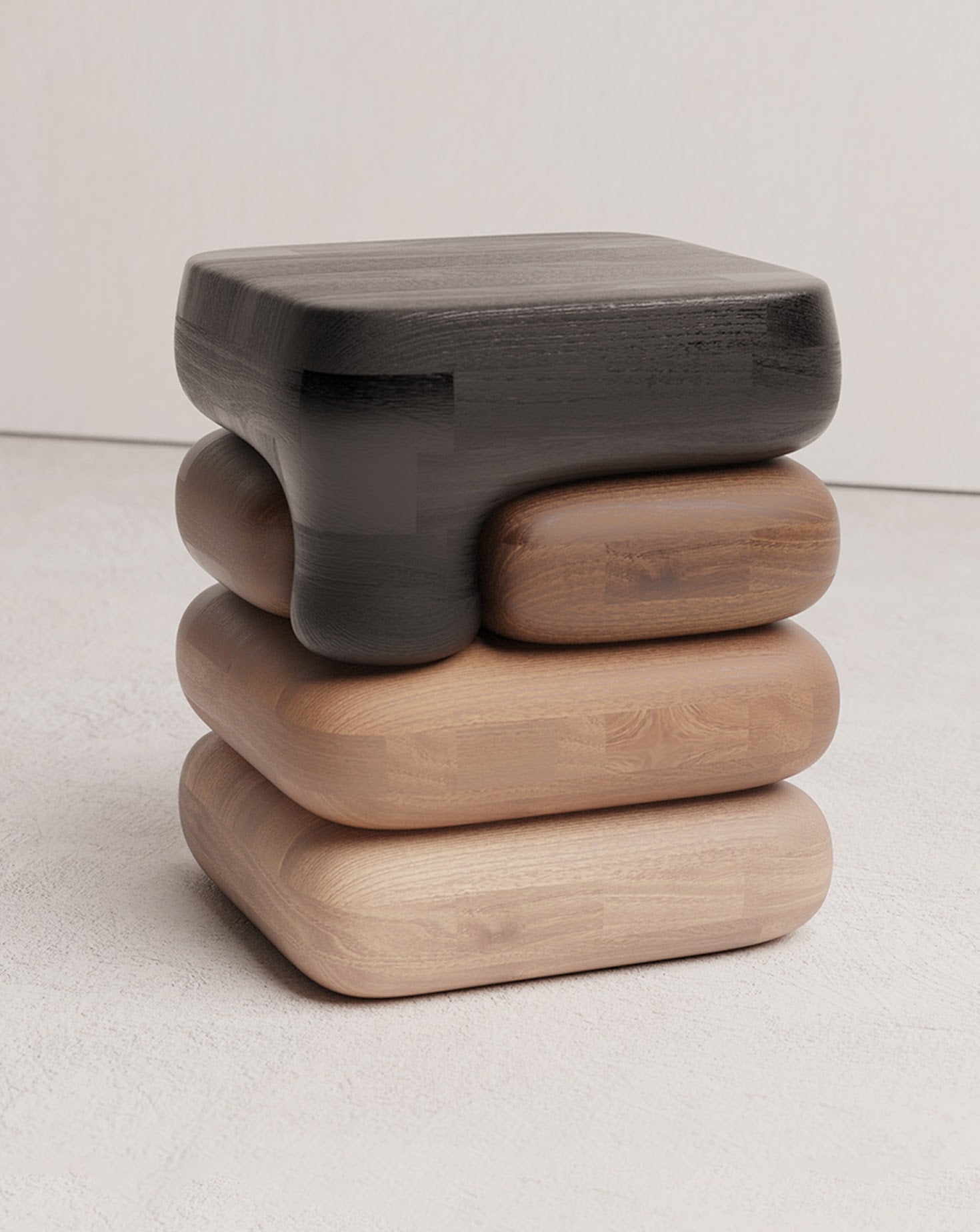 Gradient 01 Wood Side Table