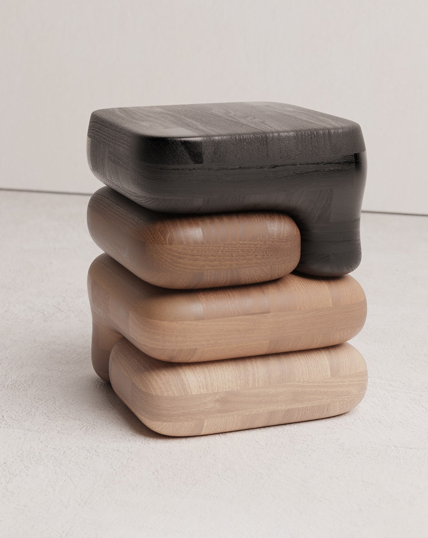 Gradient 01 Wood Side Table