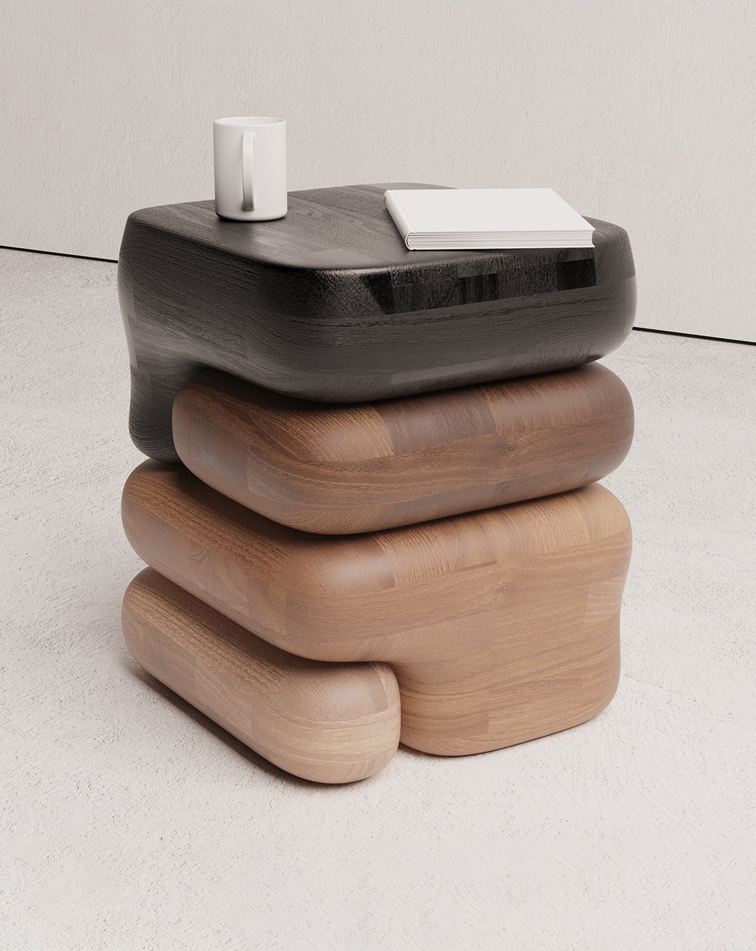 Gradient 01 Wood Side Table