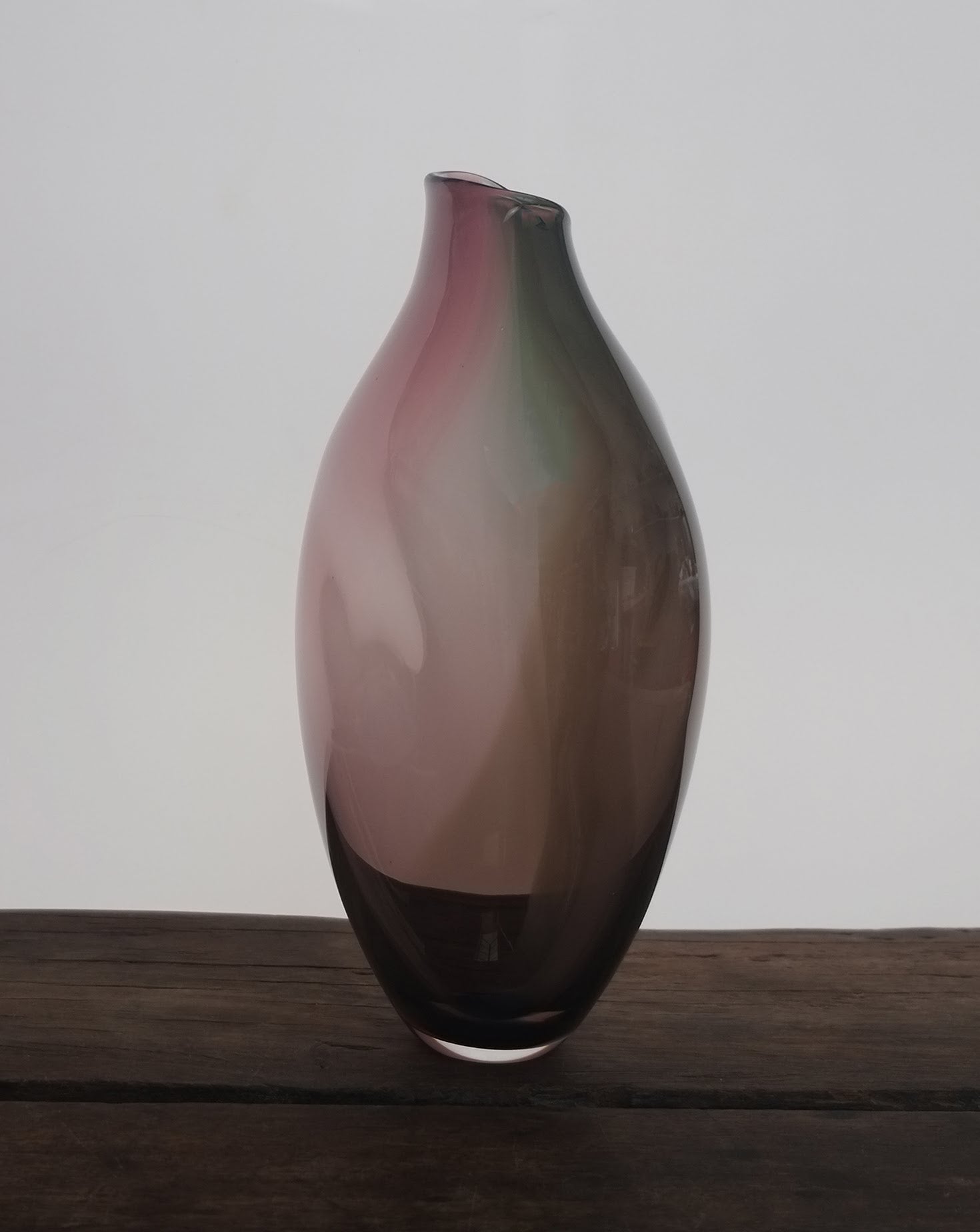Heather Forest Glass Sculptural Vessel