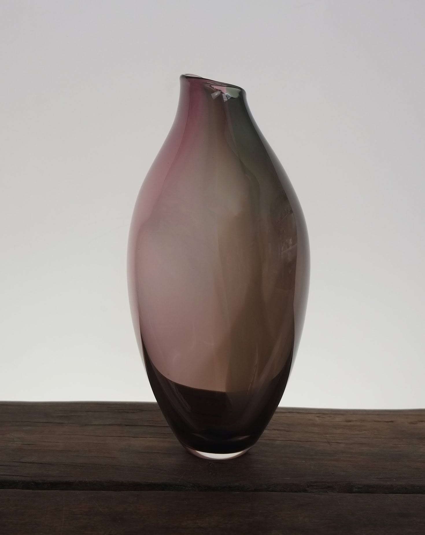 Heather Forest Glass Sculptural Vessel