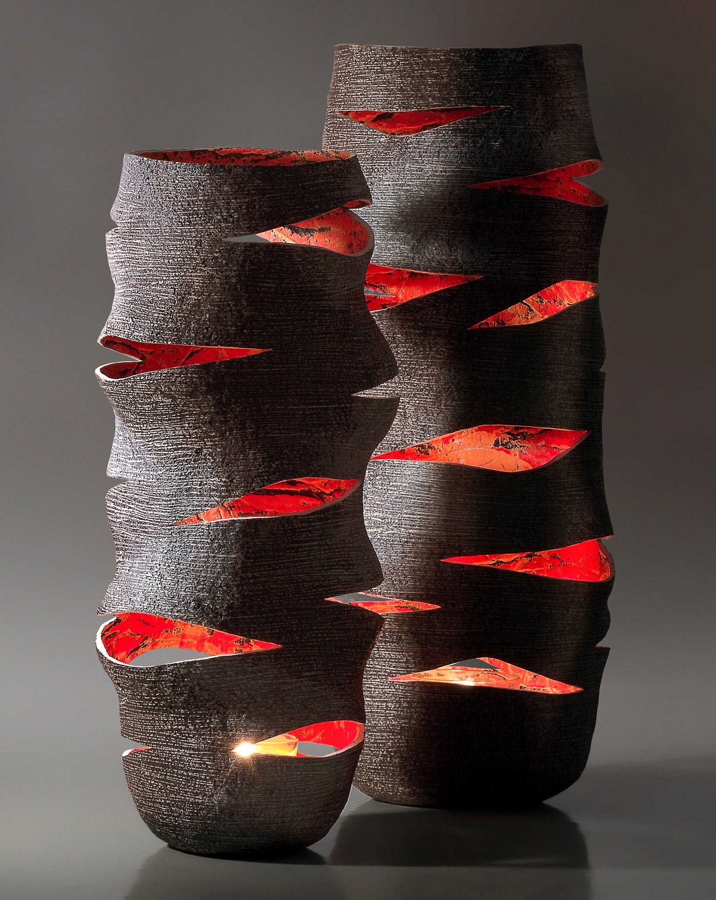 High Candle Lantern Accent Vase